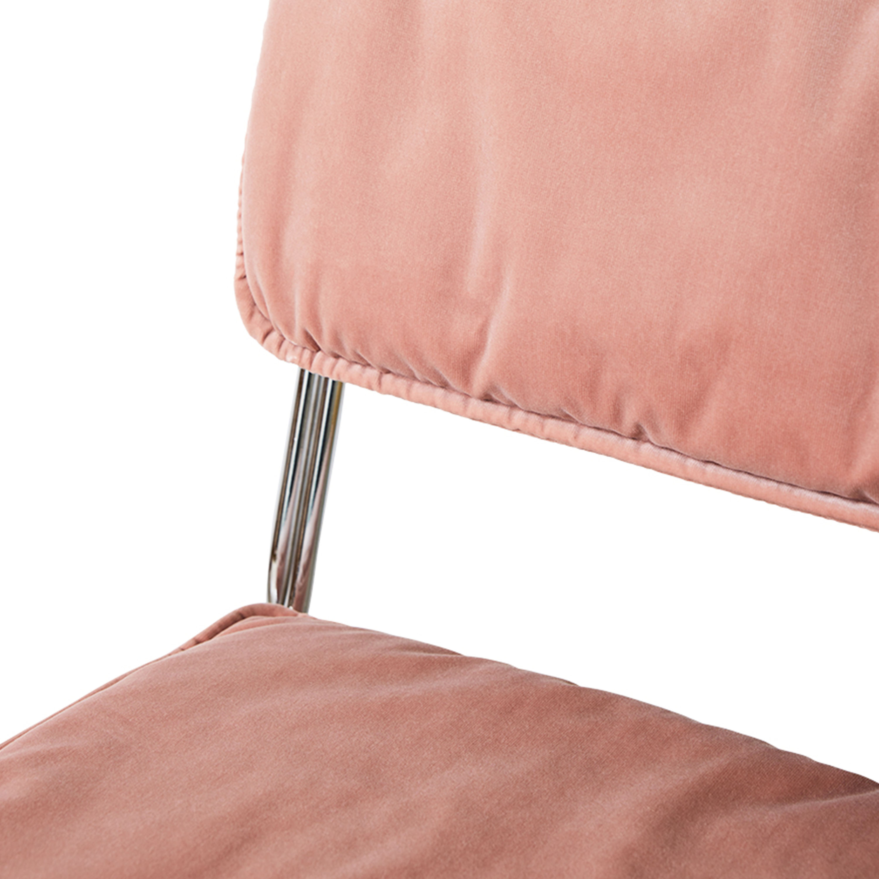 HKliving Endless Matstol Velvet Lychee Pink