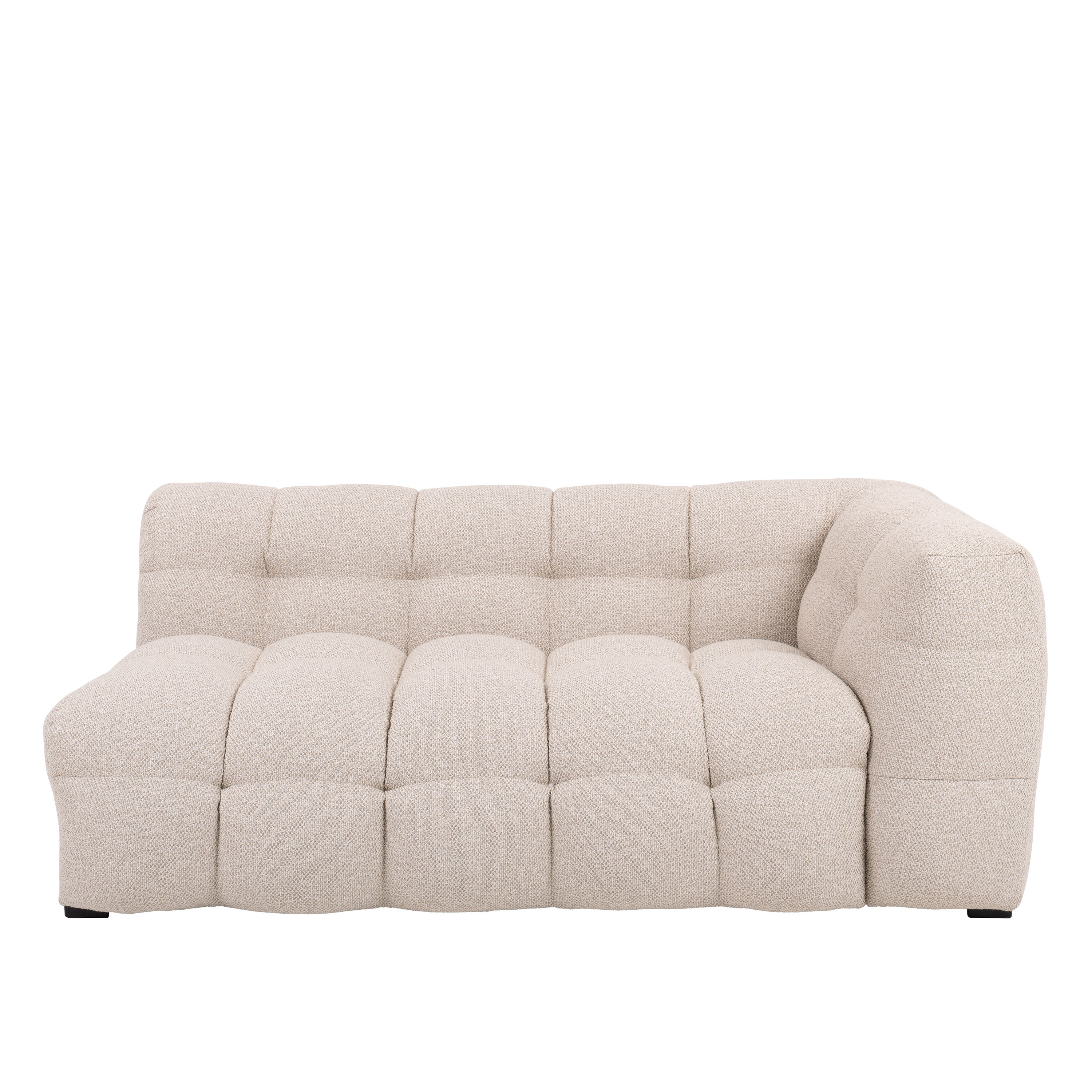 Sleepo Collection Billie 2-istuttava Sivumoduuli Oikea Käsinoja Beige Bouclé 174cm