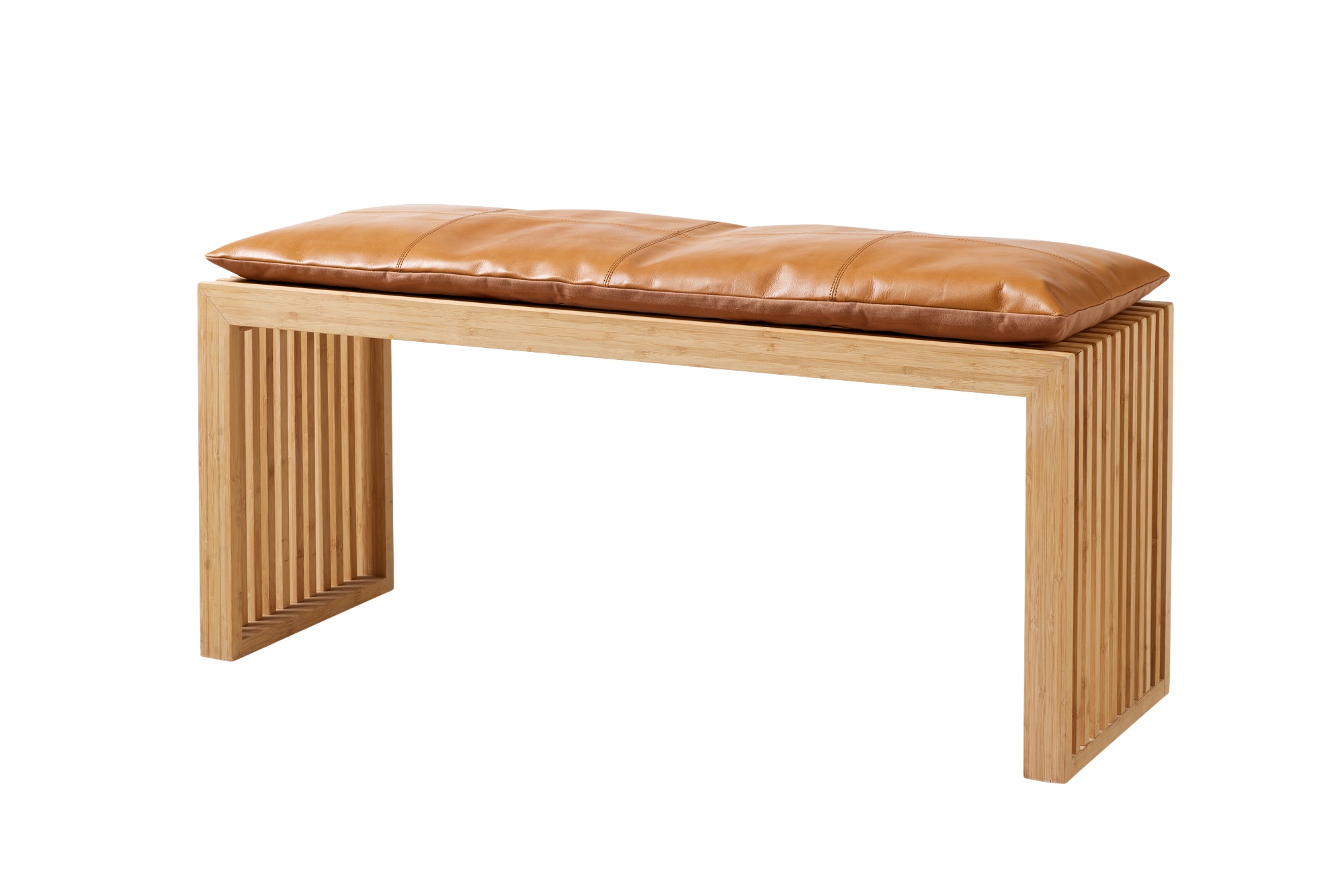 Cinas - Rib Bänk Bamboo/Brown 104cm - Svart