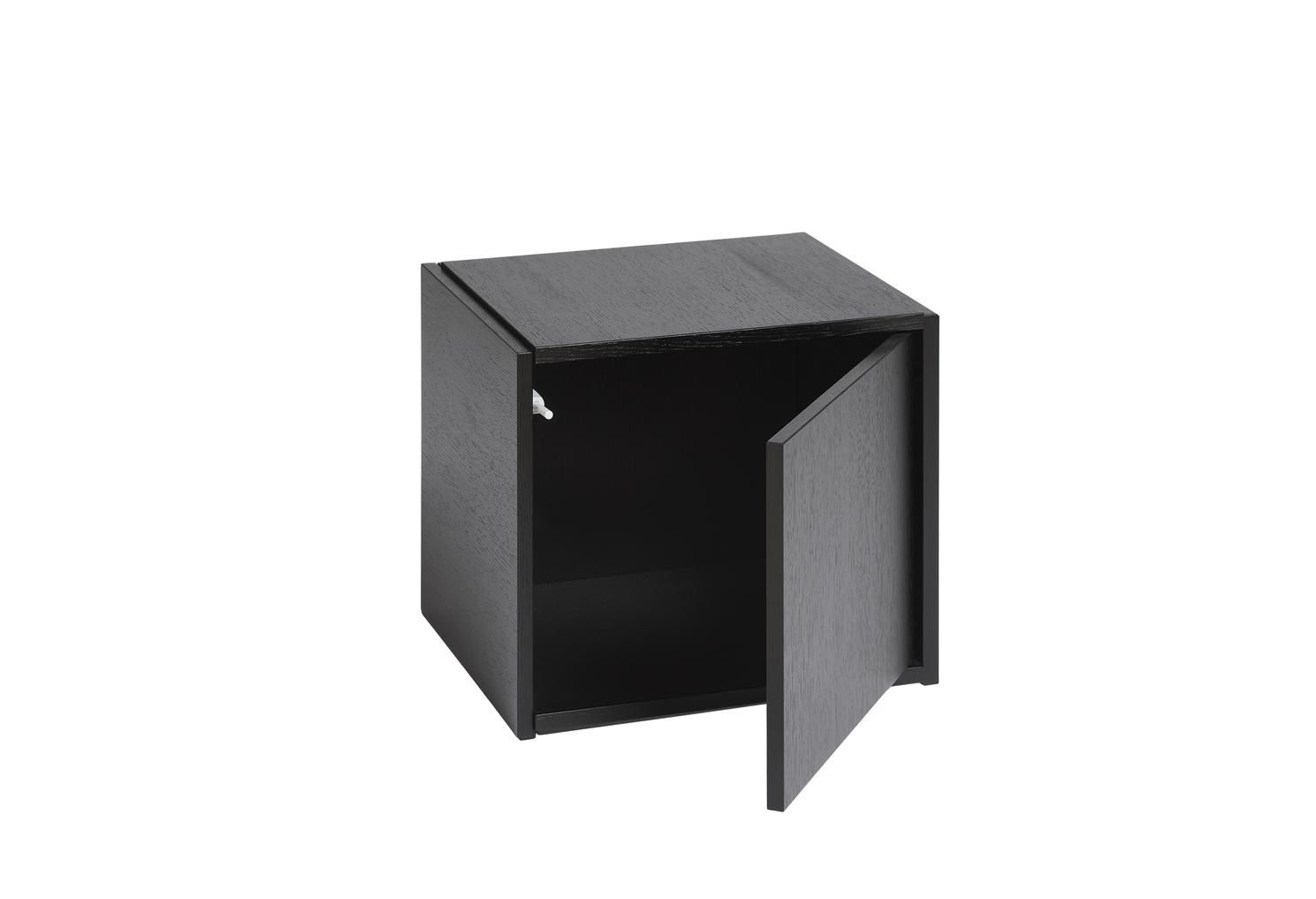 Woud Bricks Cube Right Skåp Black 36x36