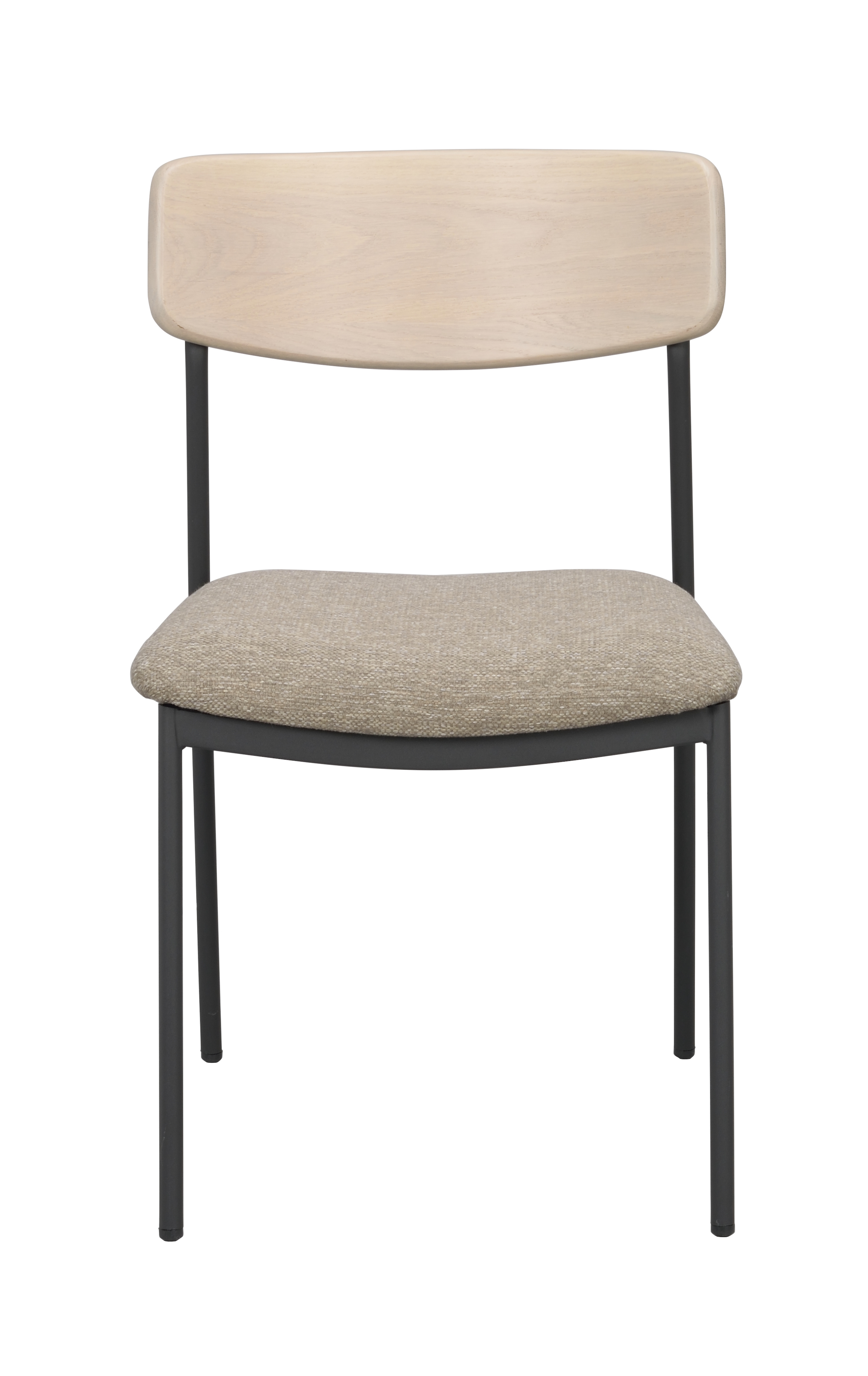 Rowico Home Maymont Esszimmerstuhl Weiß Pigmentierte Eiche/Dunkelbeige/Schwarz