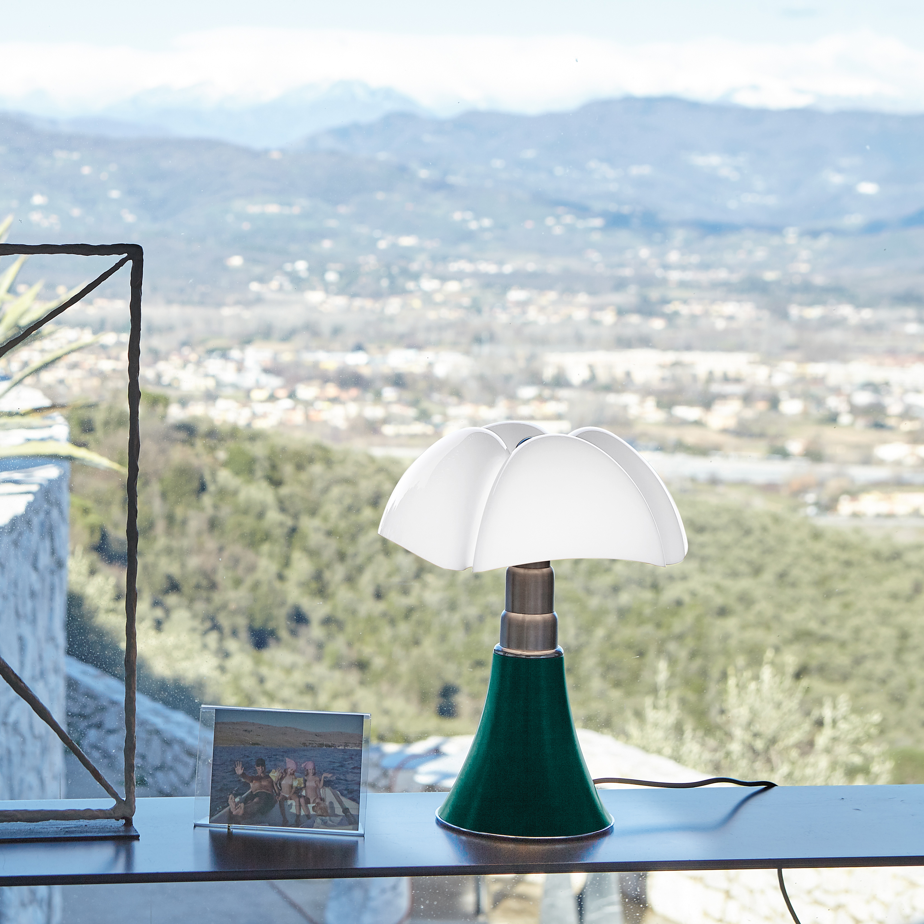 Martinelli Luce Pipistrello Mini Pöytävalaisin himmennettävä LED Agave Green