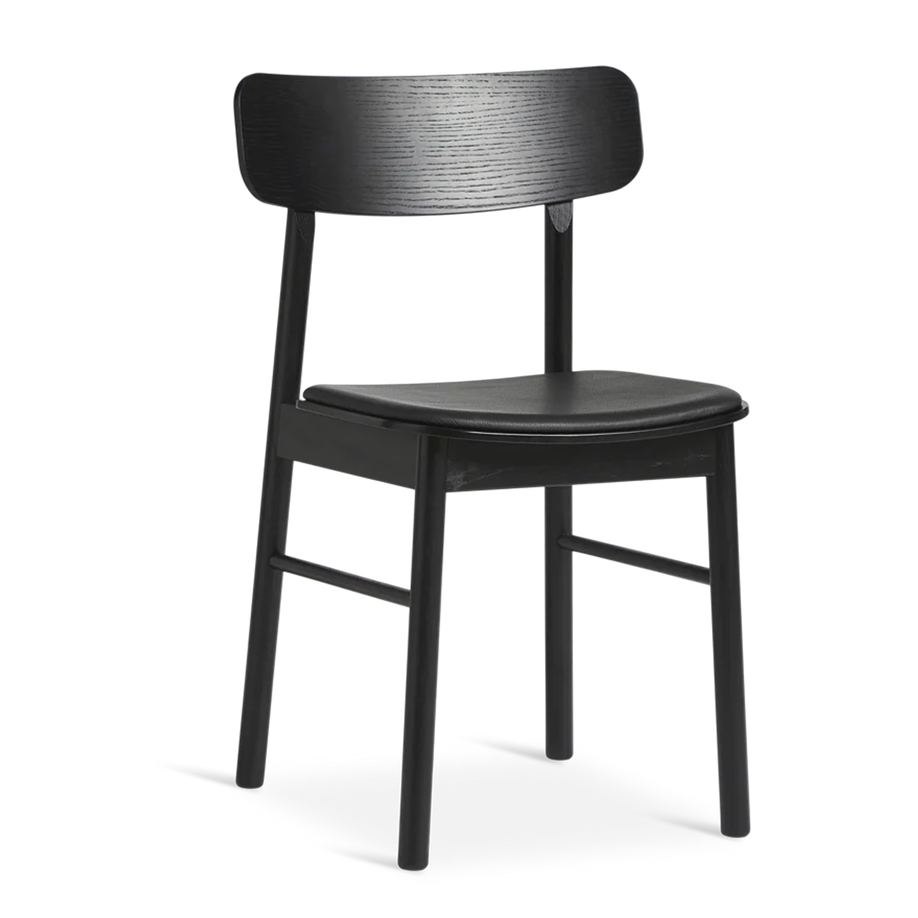 Soma Spisestol Svart/Svart Lær