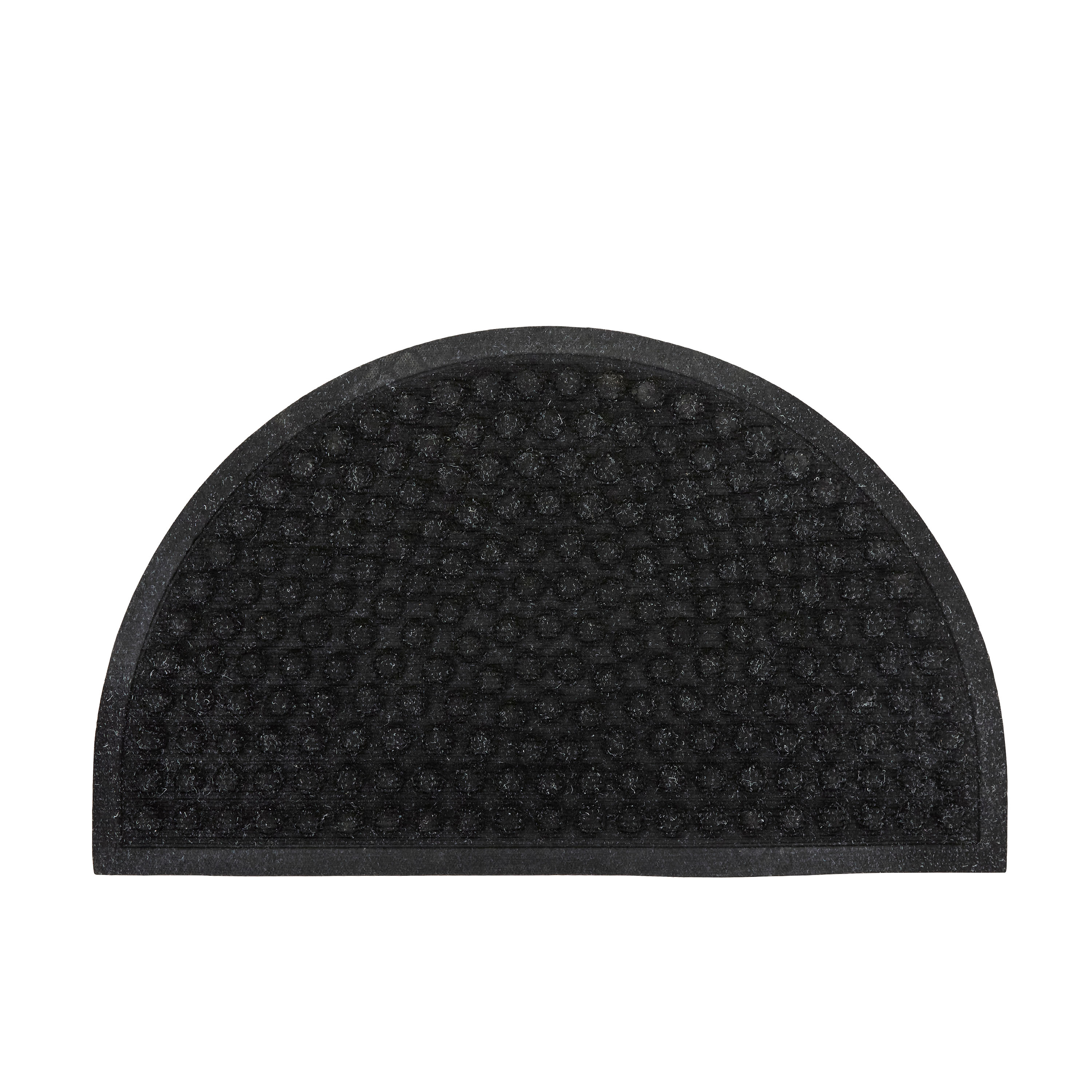 Entry Halbrunde Fußmatte Schwarz