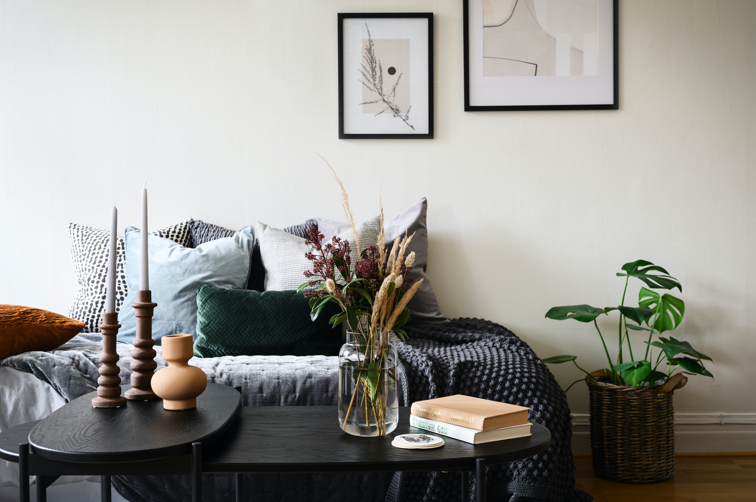 Rowico Home Skye Couchtisch Schwarz 80x40