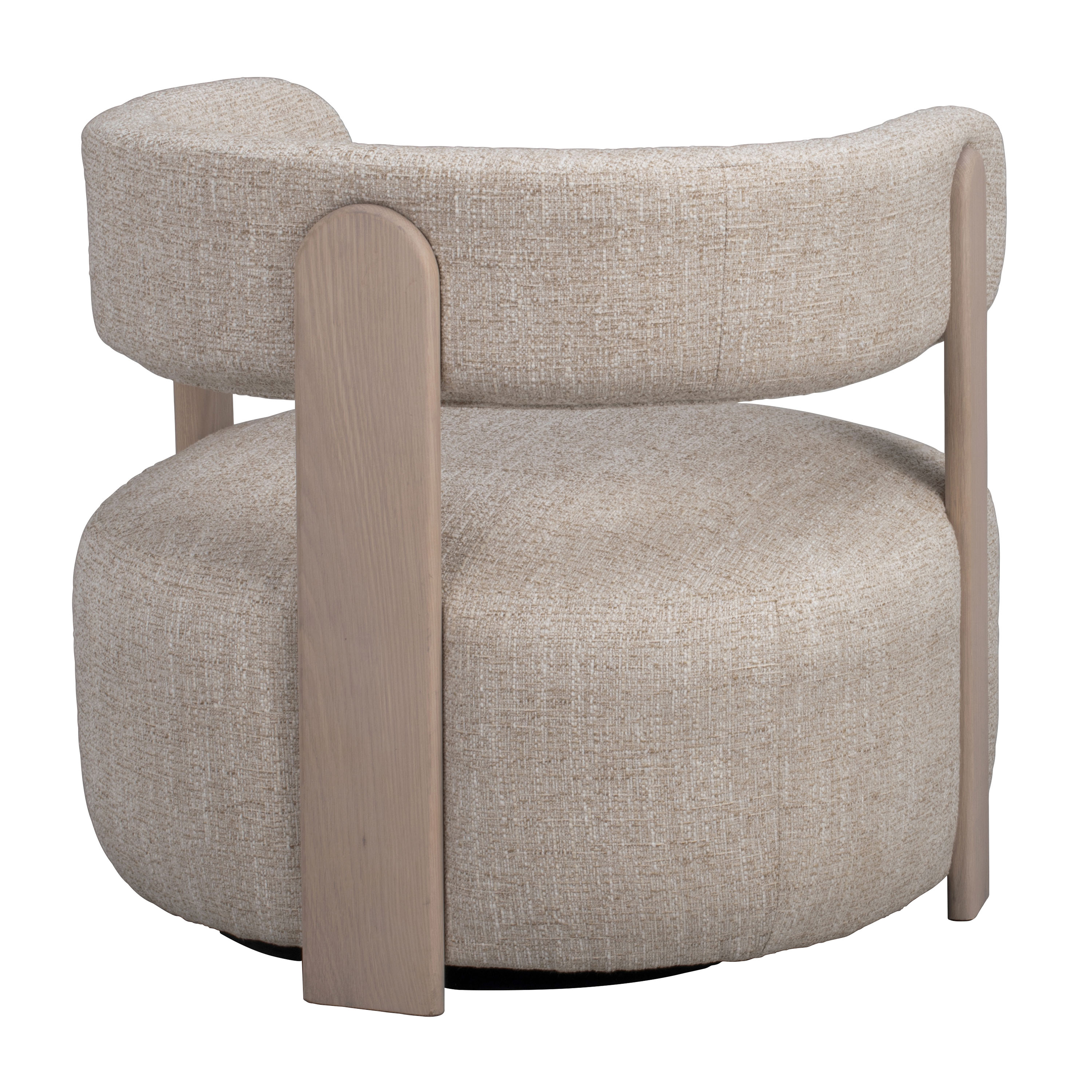 Rowico Home Jenison Loungesessel Hellbeige/Weißpigmentiert