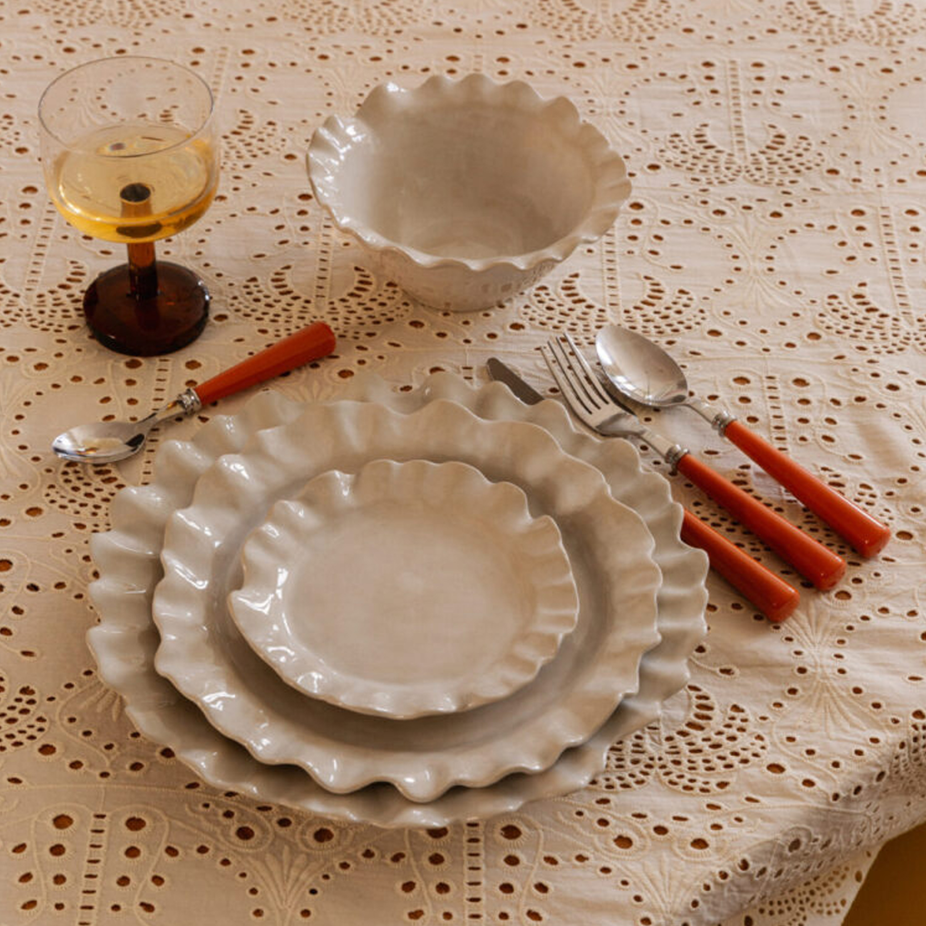 Olsson &amp; Jensen Valerie tallerken hvit Ø16