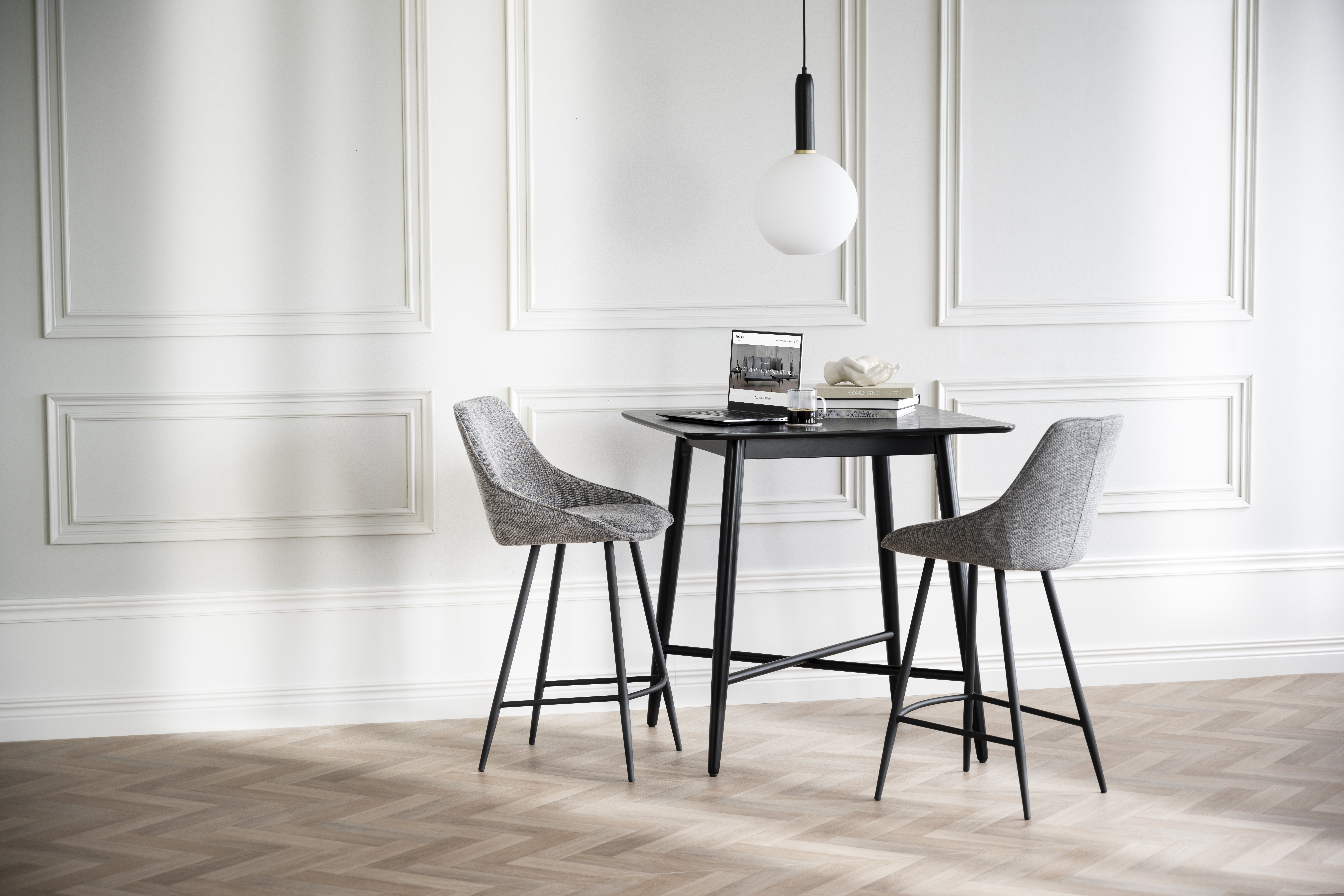 Rowico Home Sierra Barstol Grå/Svart