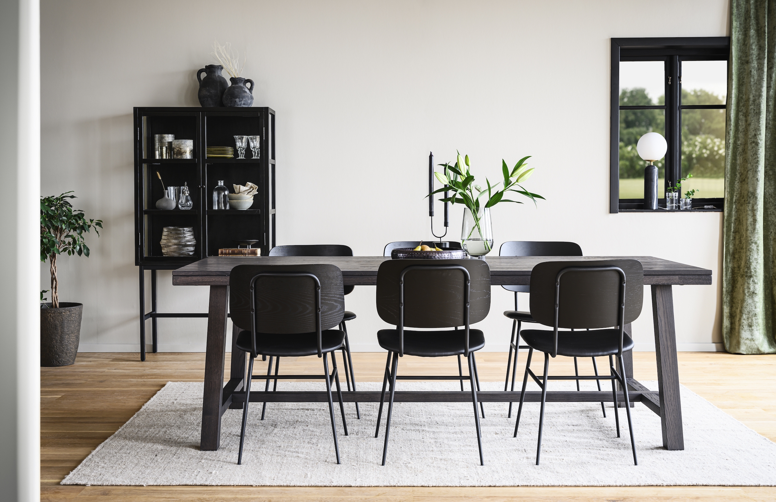 Rowico Home Brooklyn Matbord Mörkbrun Ek 220cm