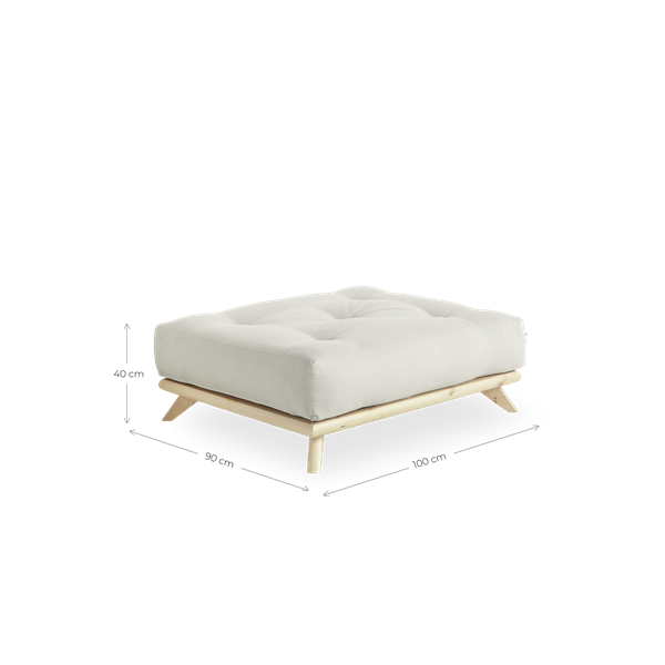 Karup Design Senza Fotskammel Natur/Olive Green