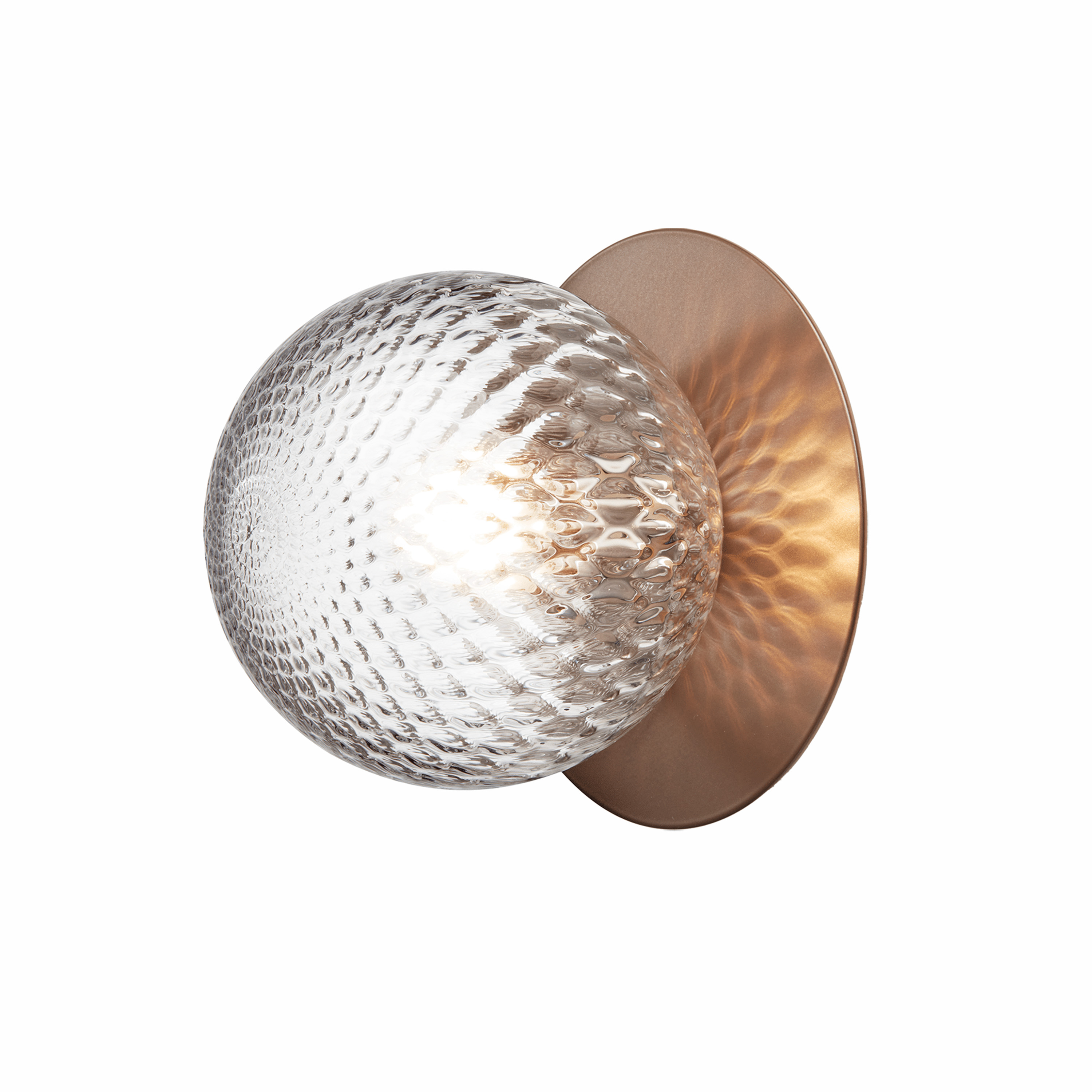 Liila 1 Vägg-/taklampa Dark Bronze/Optic Clear Medium