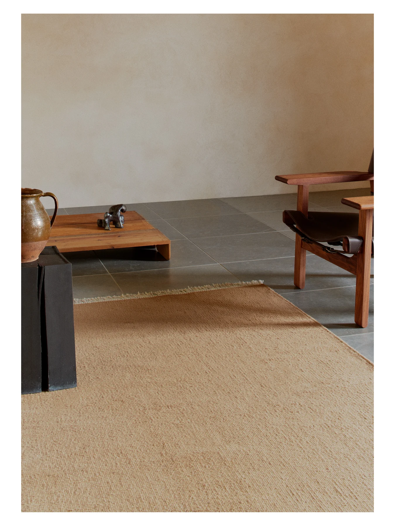 Linie Design Rainbow Ullmatta Terracotta 170x240