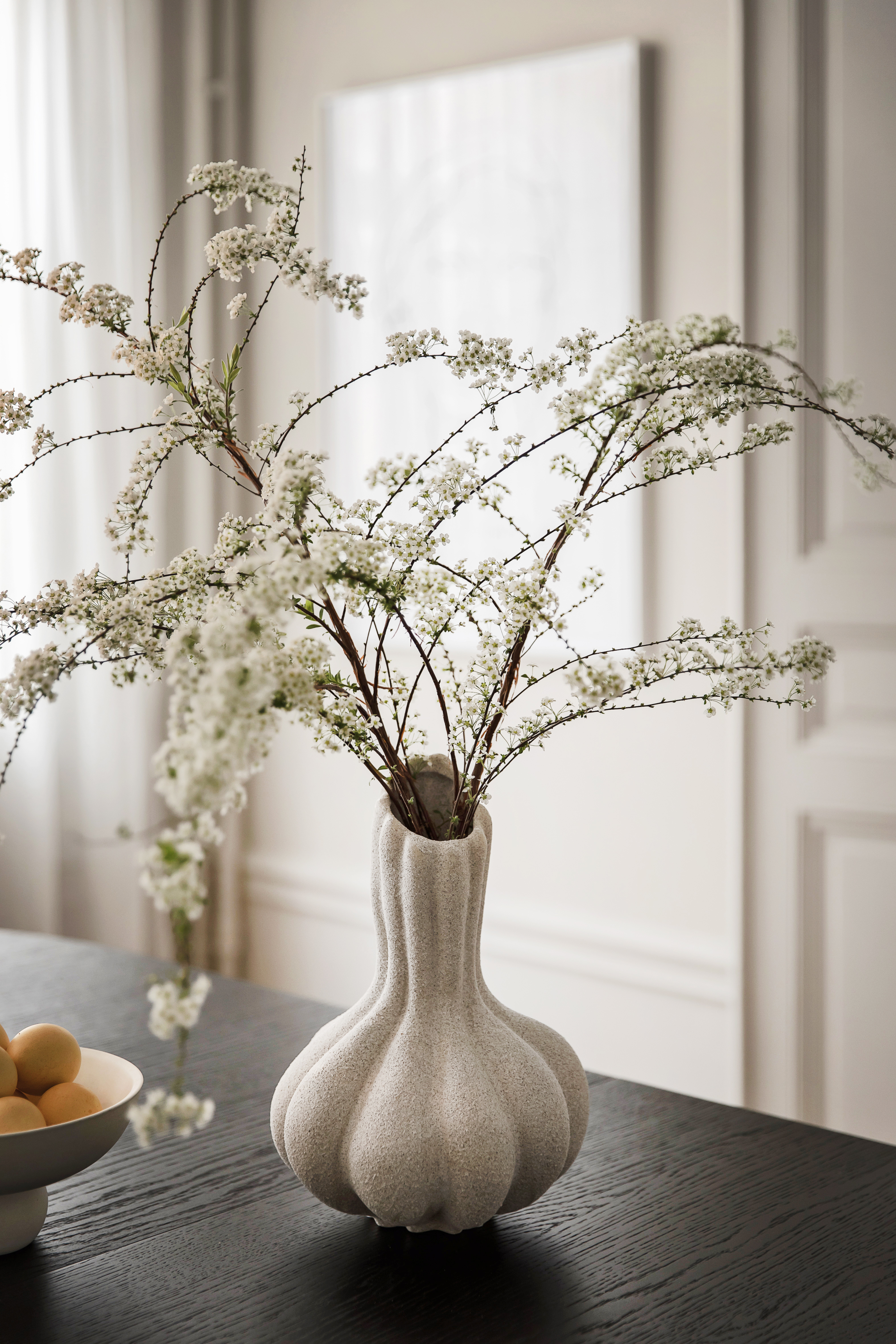 Sleepo Collection Dahlia Vas White Melange 30cm