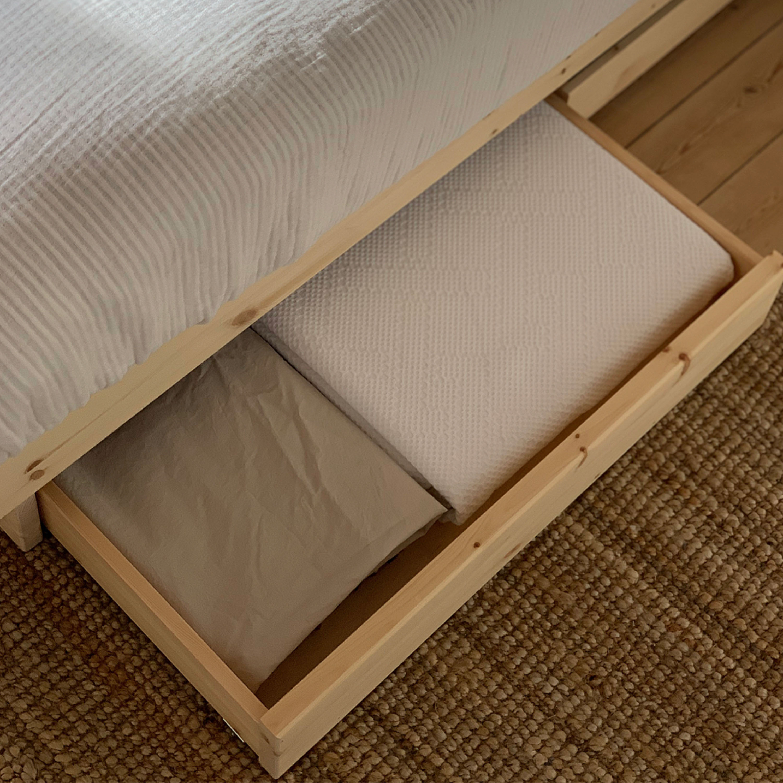 Karup Design Kanso Bed frame incl 2 Drawers Raw 140cm
