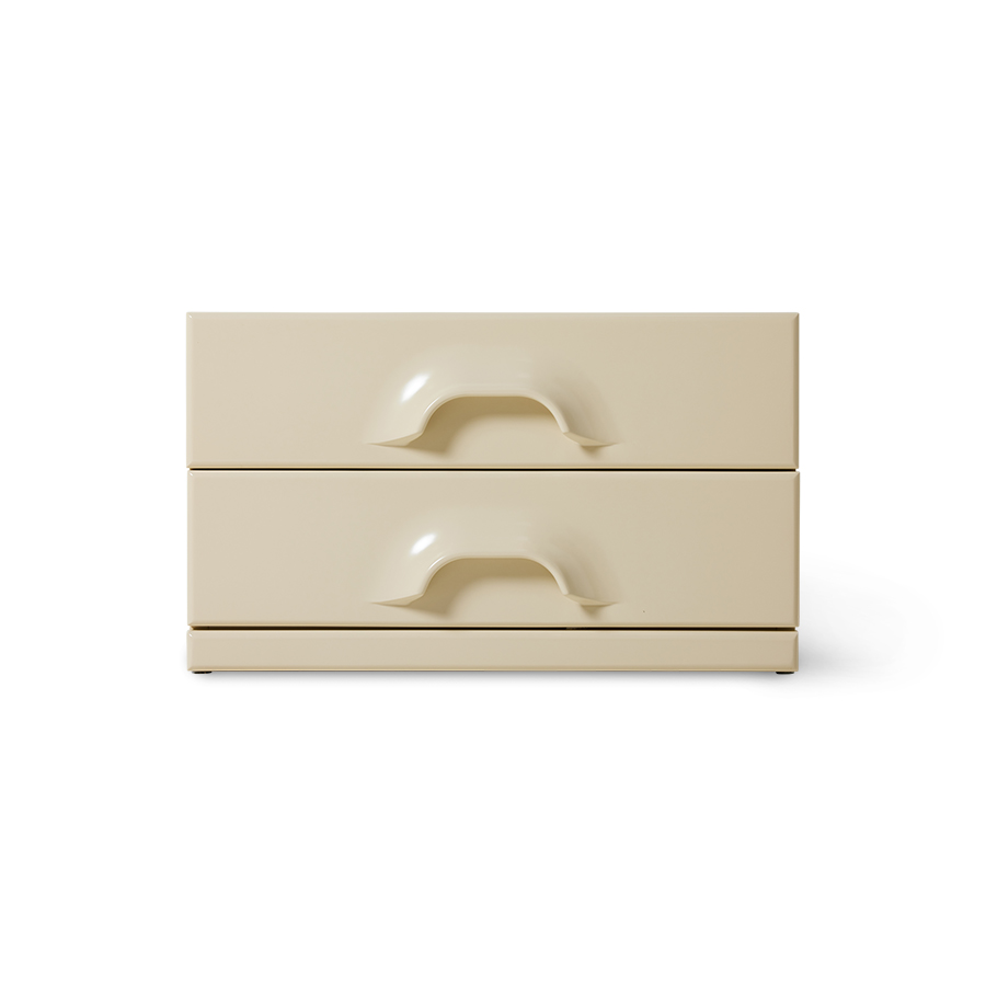 HKliving - Chest Sängbord Cream 60x35 - Beige