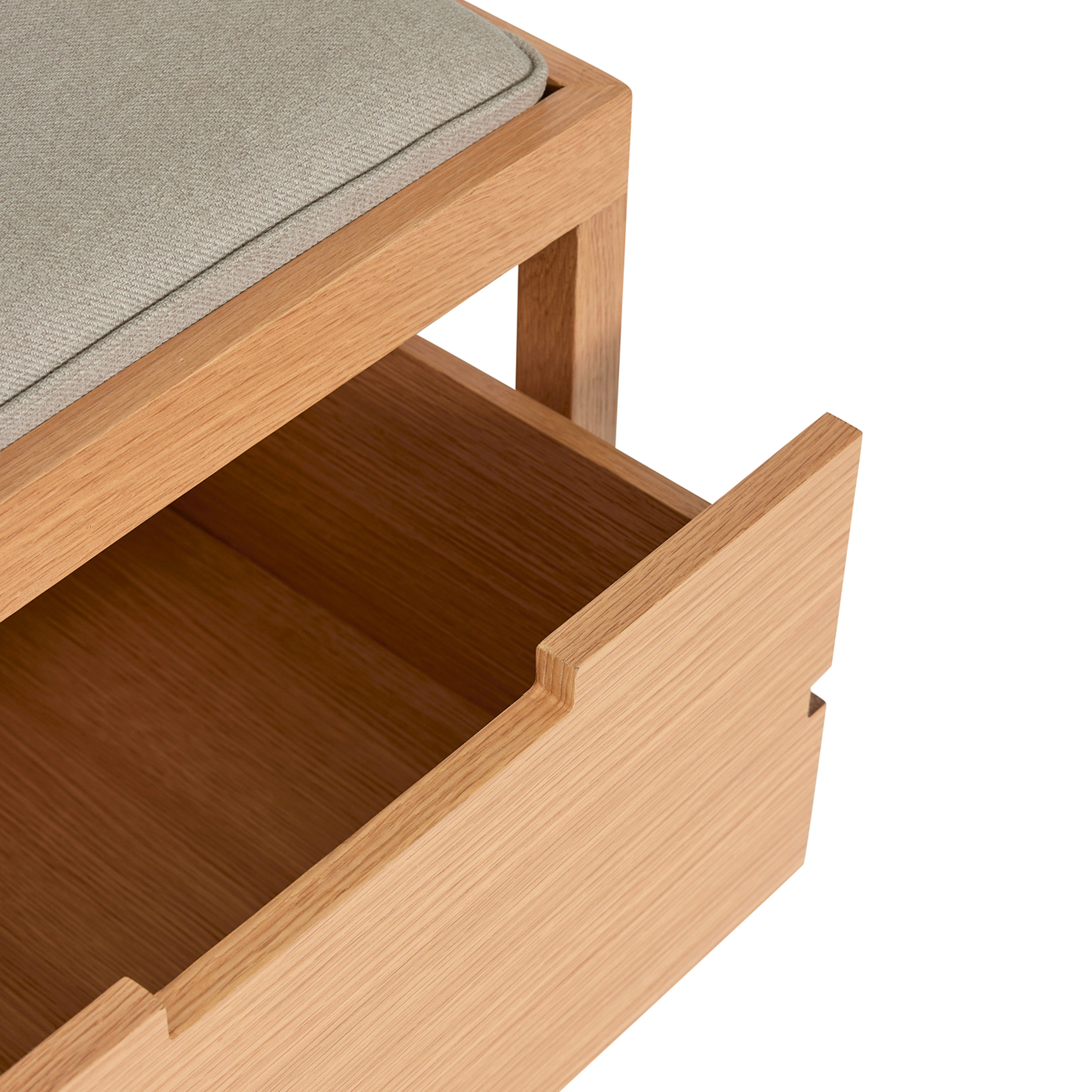 Hübsch Bifi Benk Sand/Natural 60x40