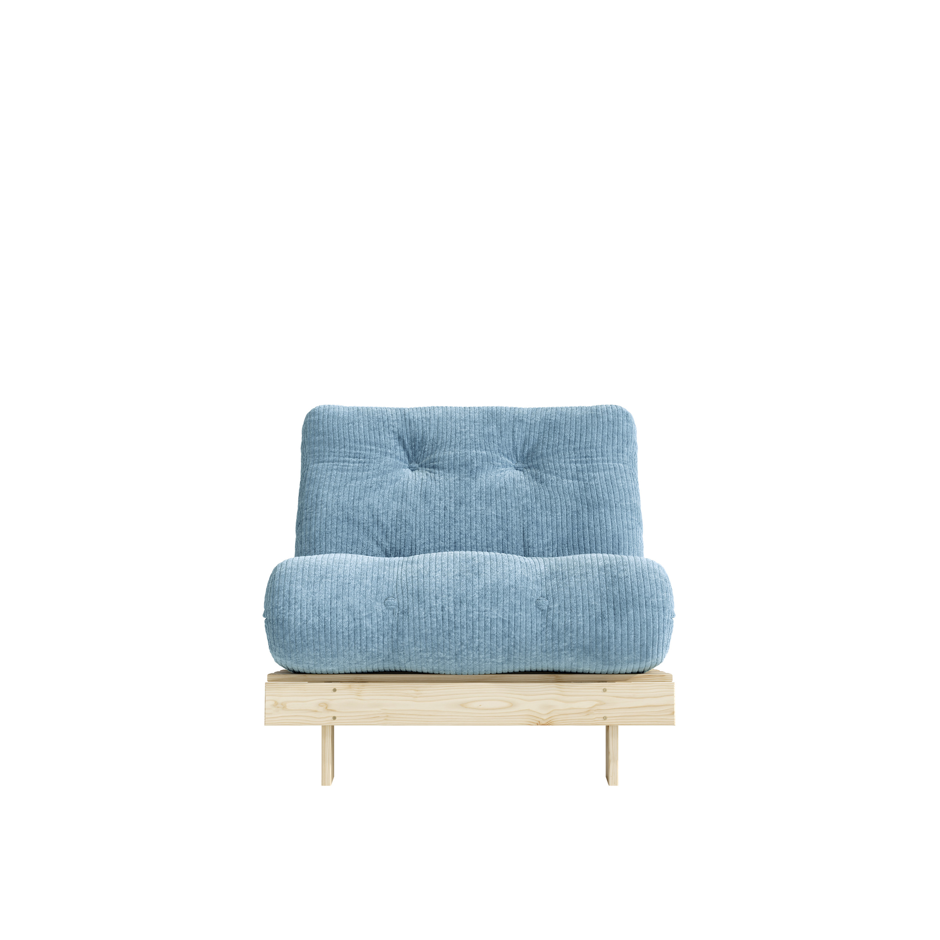Karup Design Roots Sovesofa Raw/Hazy Blue 90cm