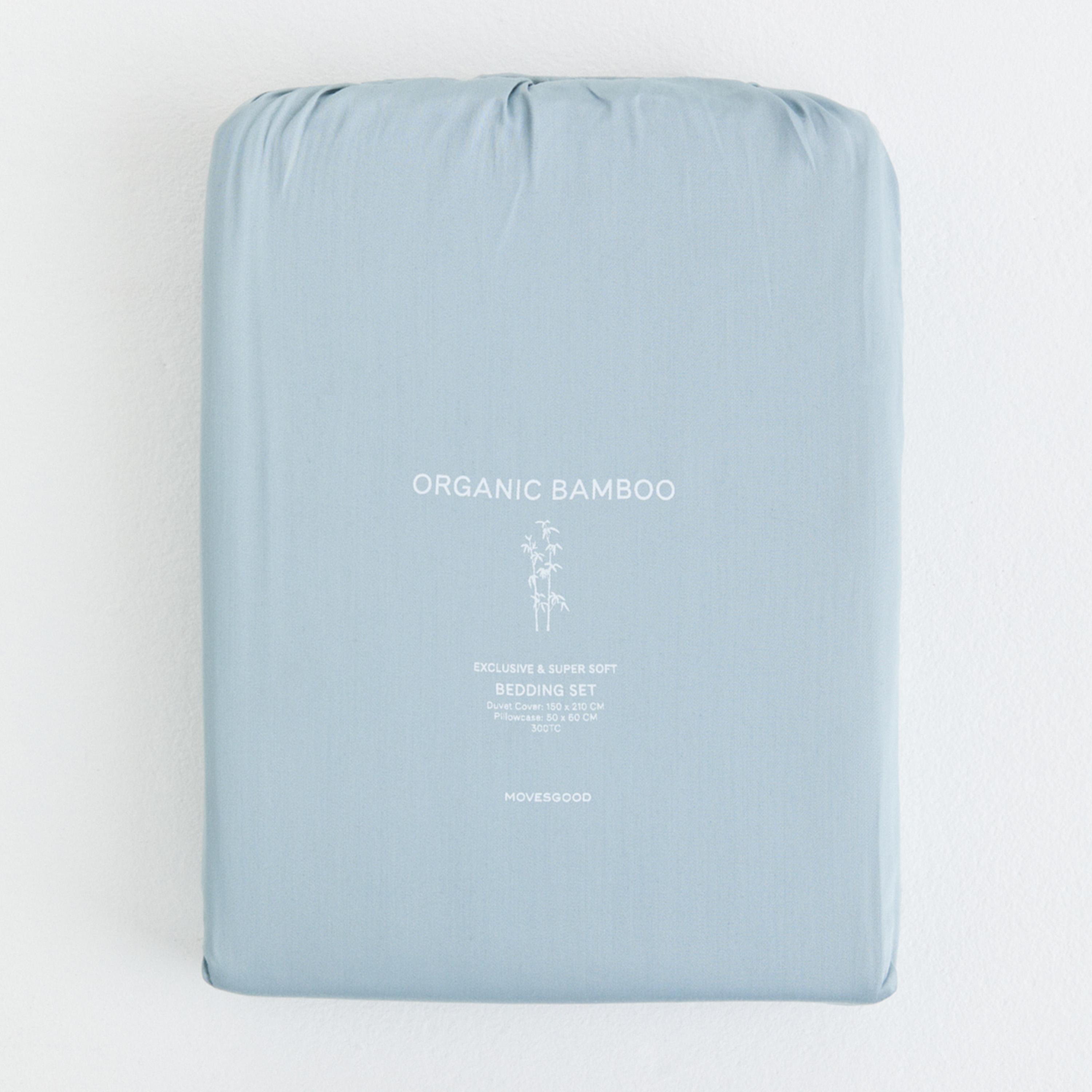 Movesgood Bamboo pussilakanasetti Light Blue 220x220/50x60