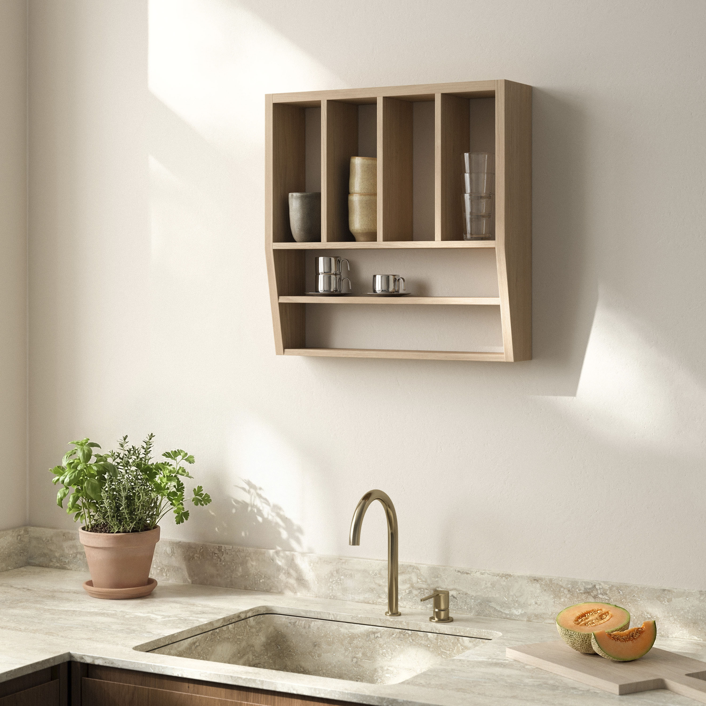 Andersen Furniture Reed Vägghylla Oak 50x50