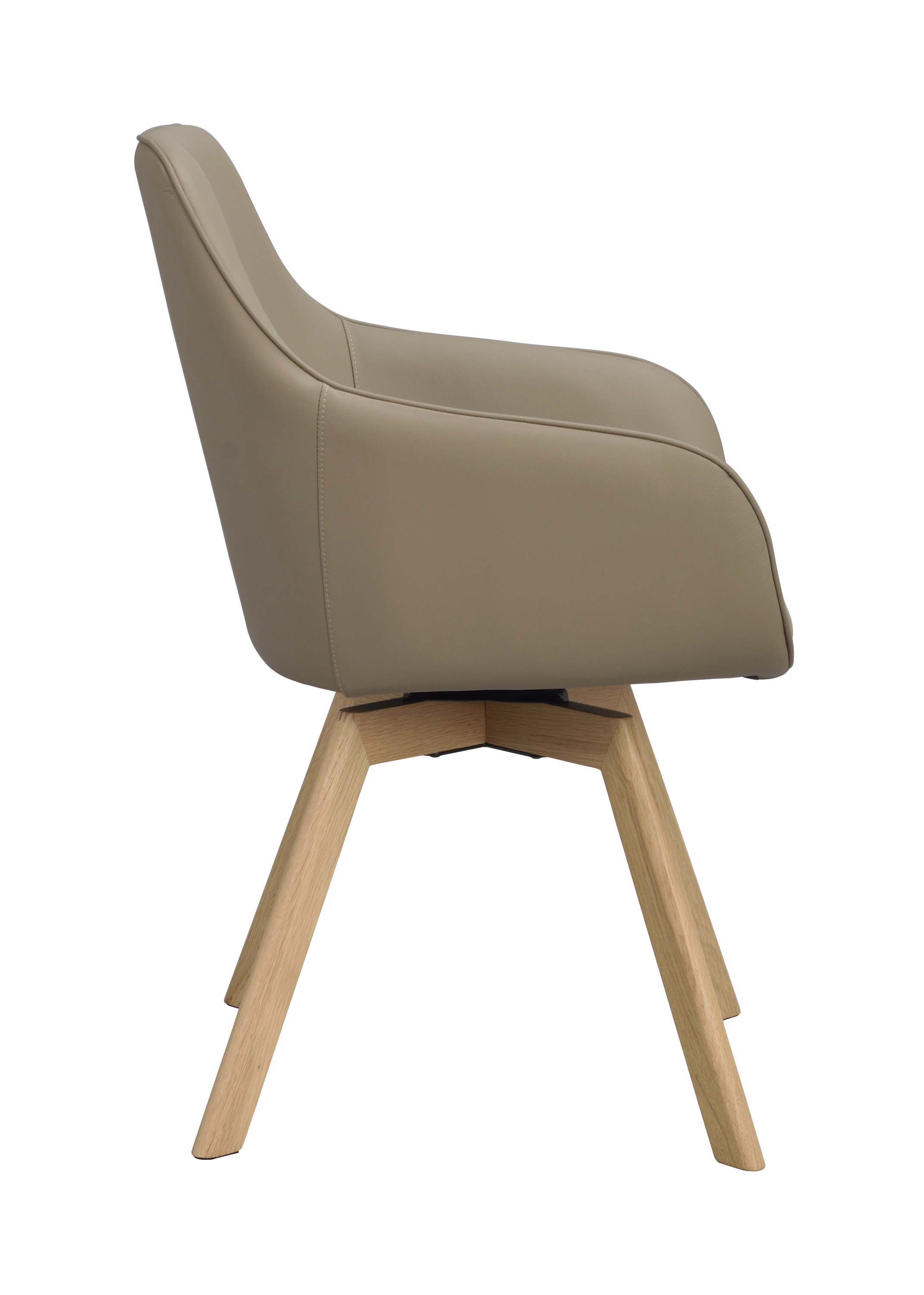 Rowico Home Alison Karmstol Beige Läder/Ek