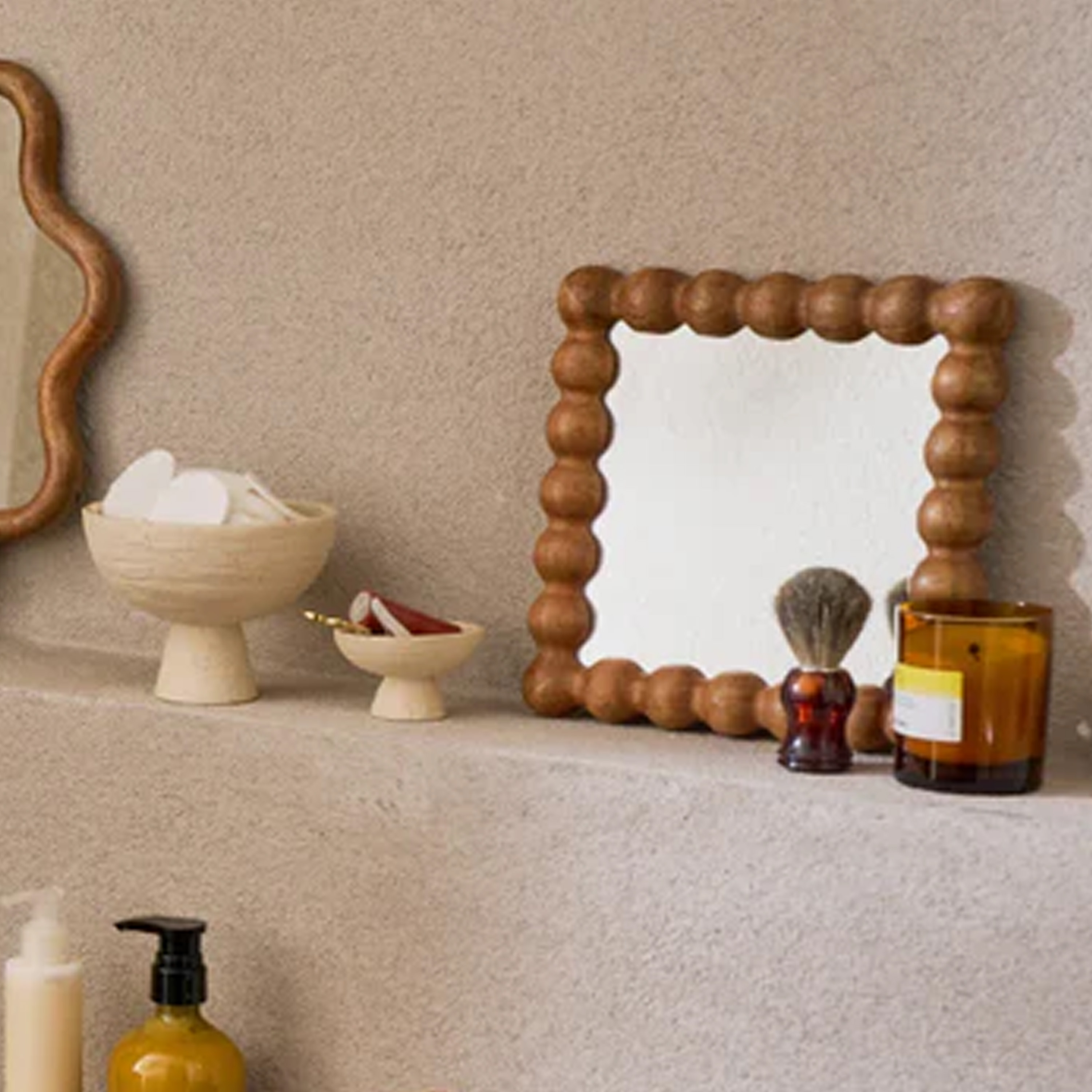 Urban Nature Culture Sot Spiegel Walnuss 25x25