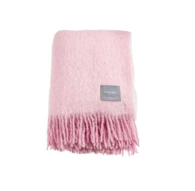 Stackelbergs Mohair Pledd Pelagon / Rosa