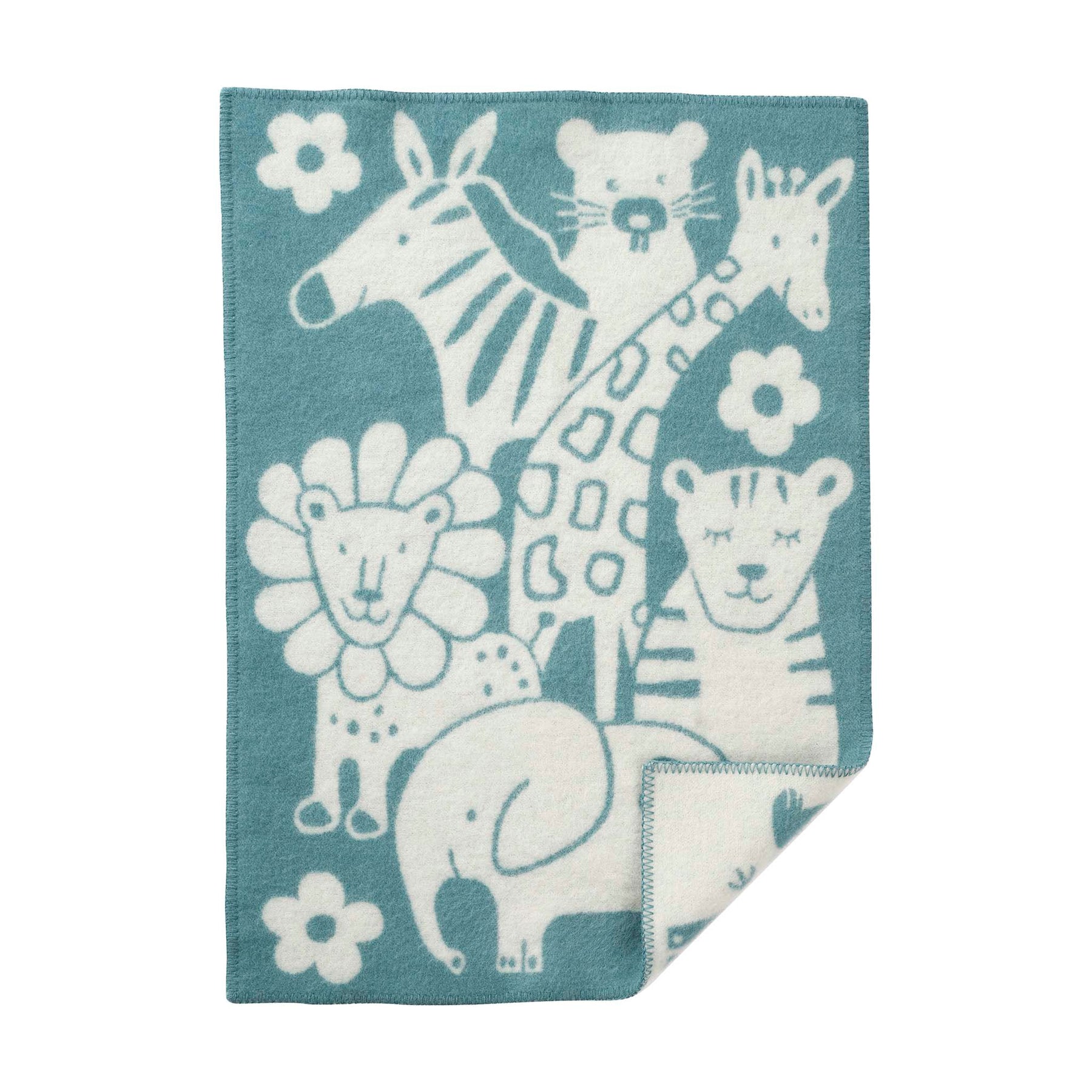 Picnic Ekologisk Ullpläd 65x90 Blå