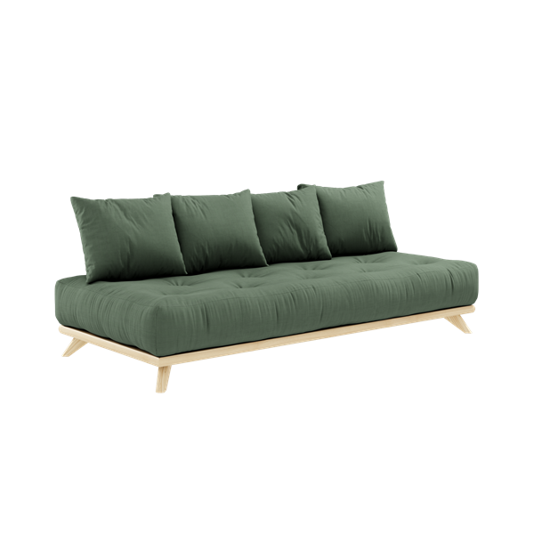 Karup Design - Senza Schlafsofa Natur/Olivgrün 200cm