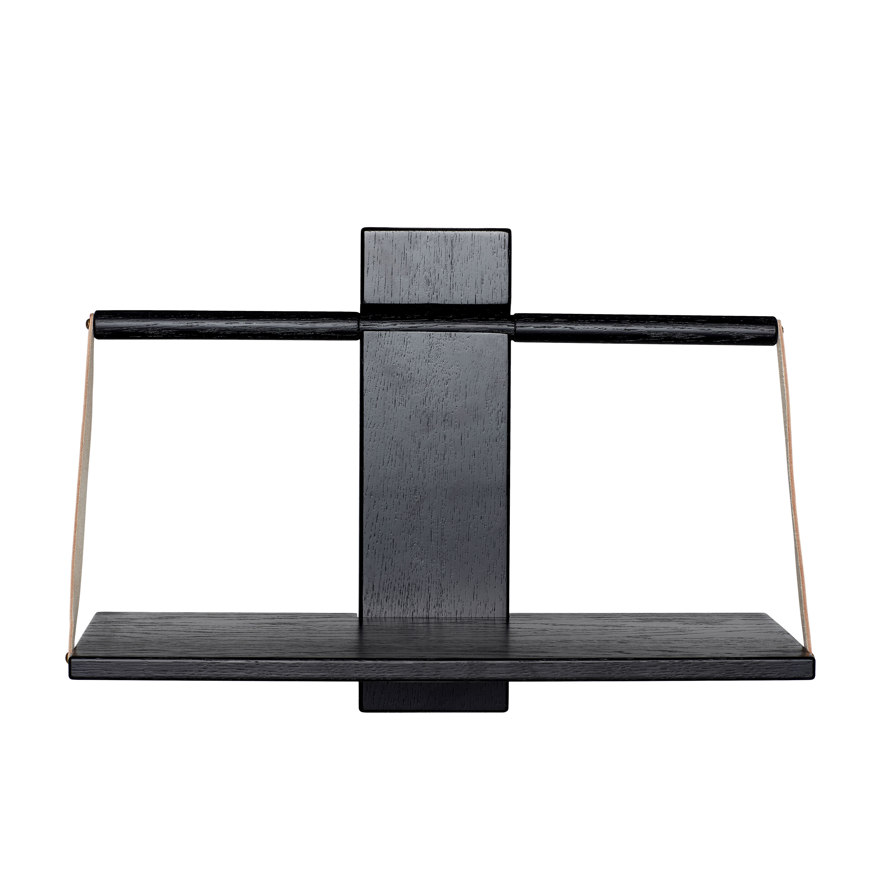 Wood Wall Seinähylly Musta Medium