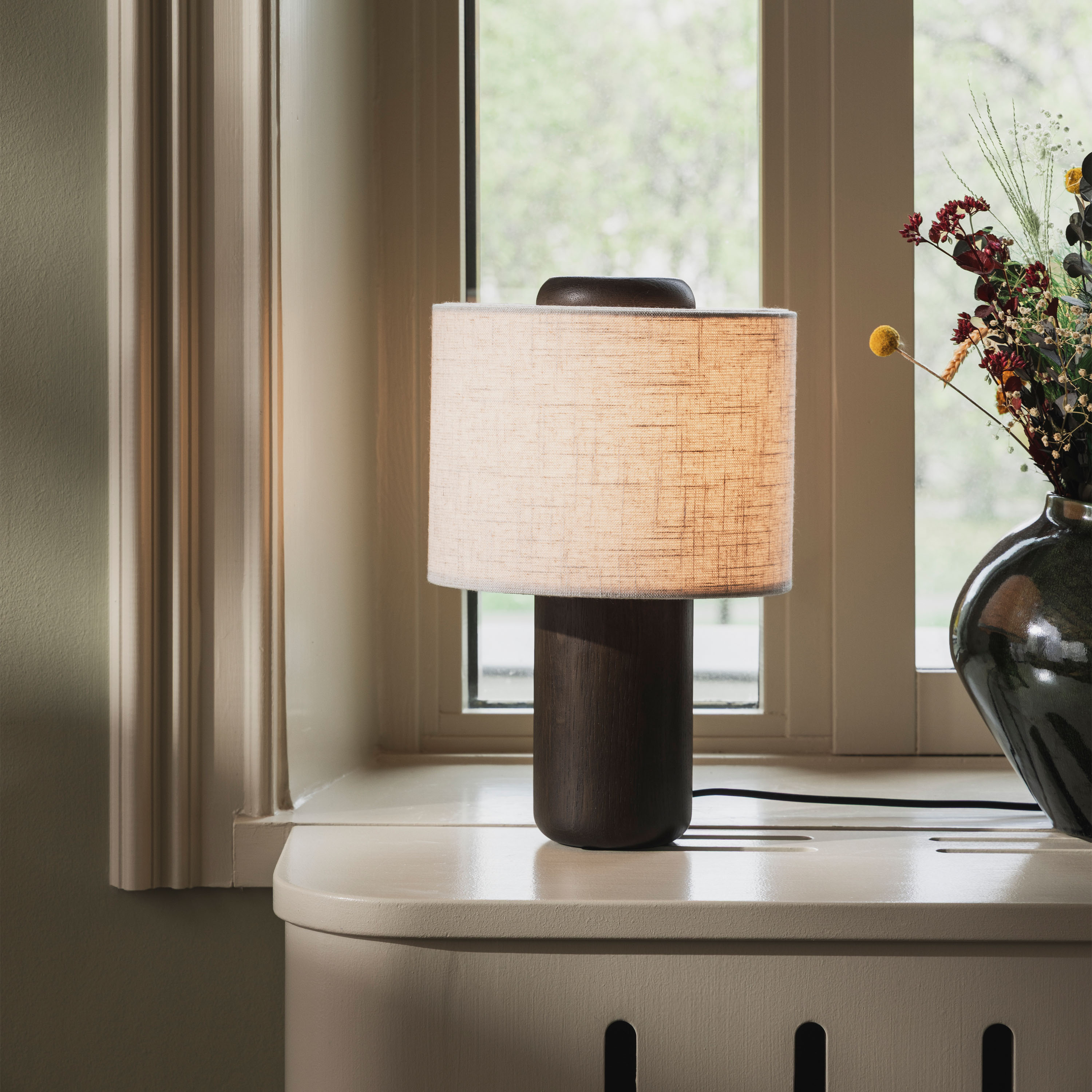 Globen Lighting Bosco Bordslampa Brunbetsad Ek 25cm