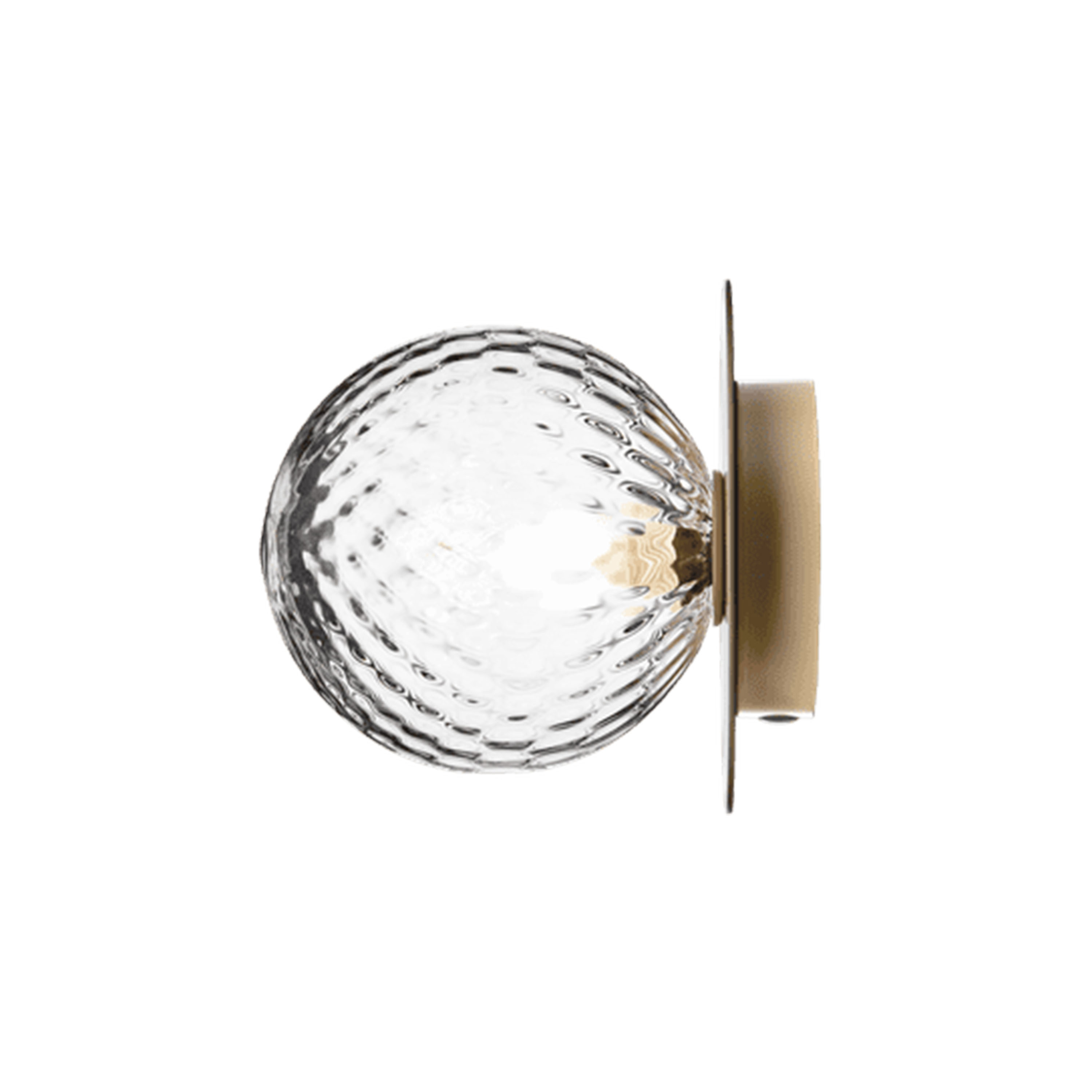 Nuura Liila 1 Vägg/Taklampa Nordic Gold/Optic Clear Medium