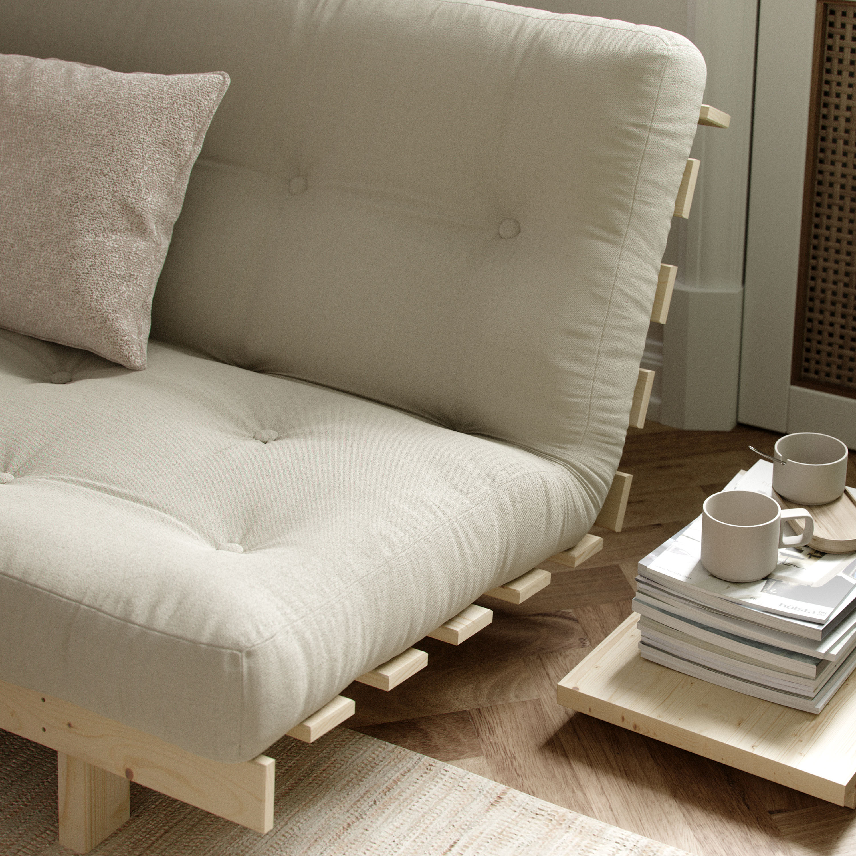 Karup Design Lean Vuodesohva Natur/Natural 190cm