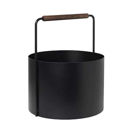 Blomus - Ashi Puukori Ruskea - Pulverlackerat stål, ek - Lehtiteline