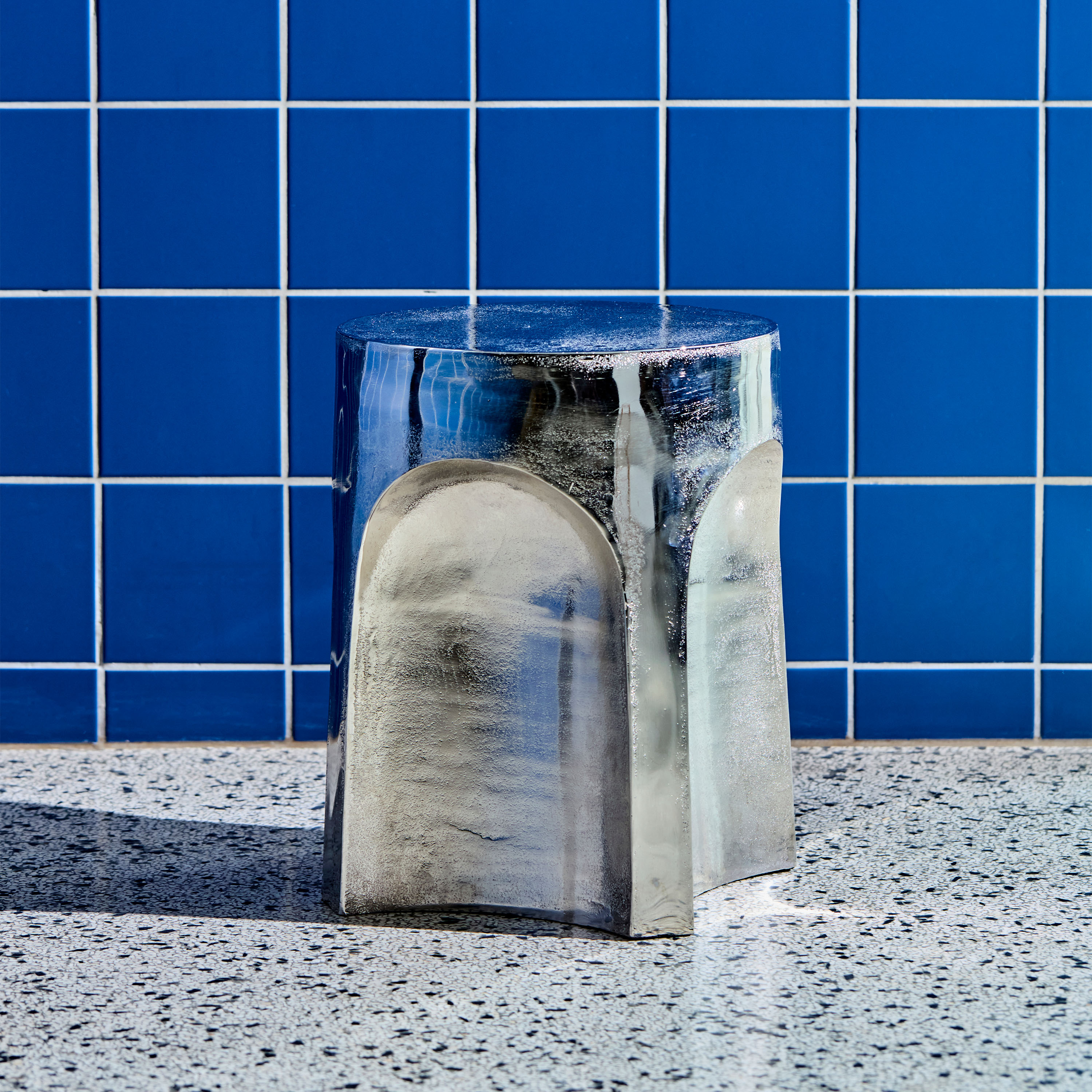 House Doctor Riga Sivupöytä Hopea 36x40