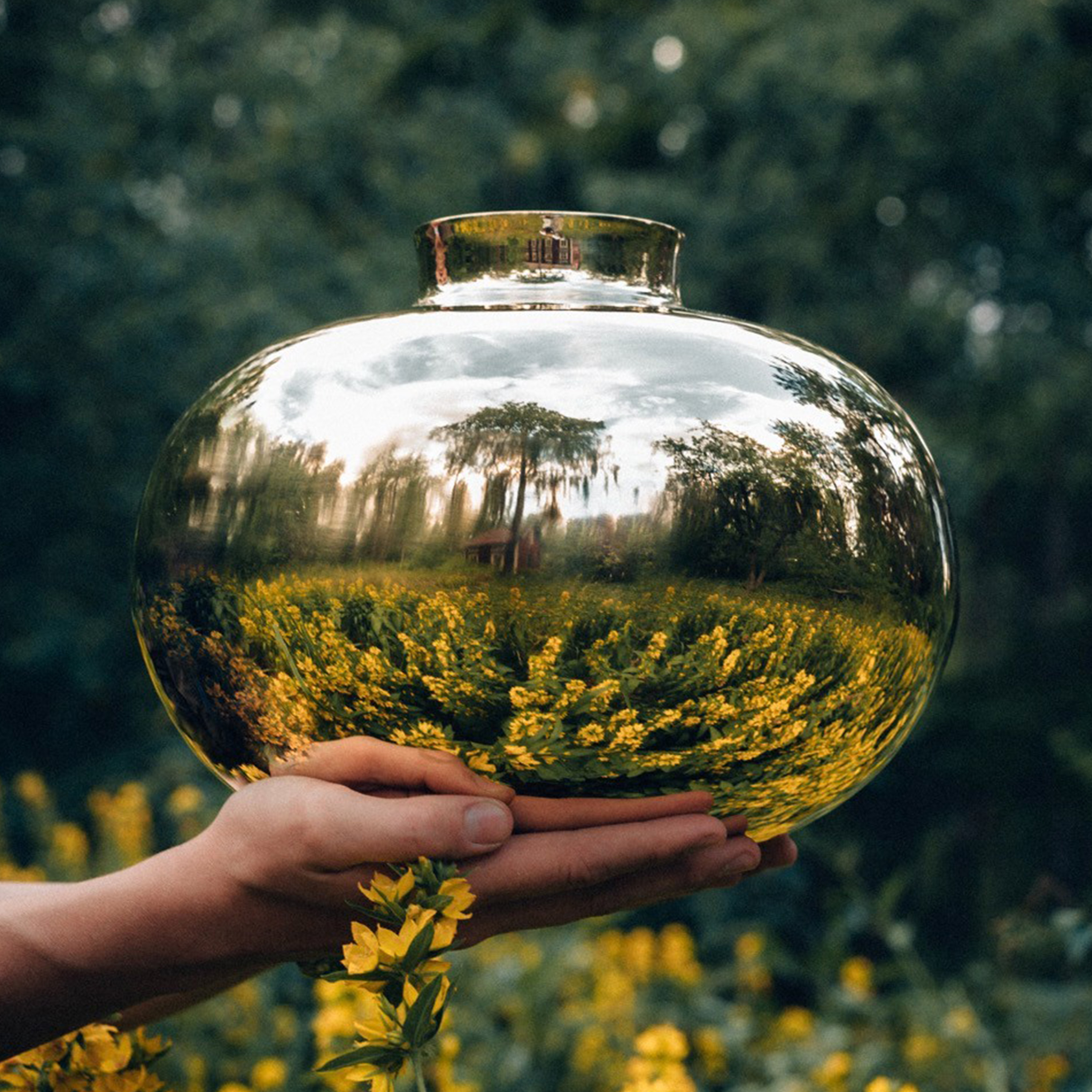 Hilke Collection Amico Vas Guld 29 cm