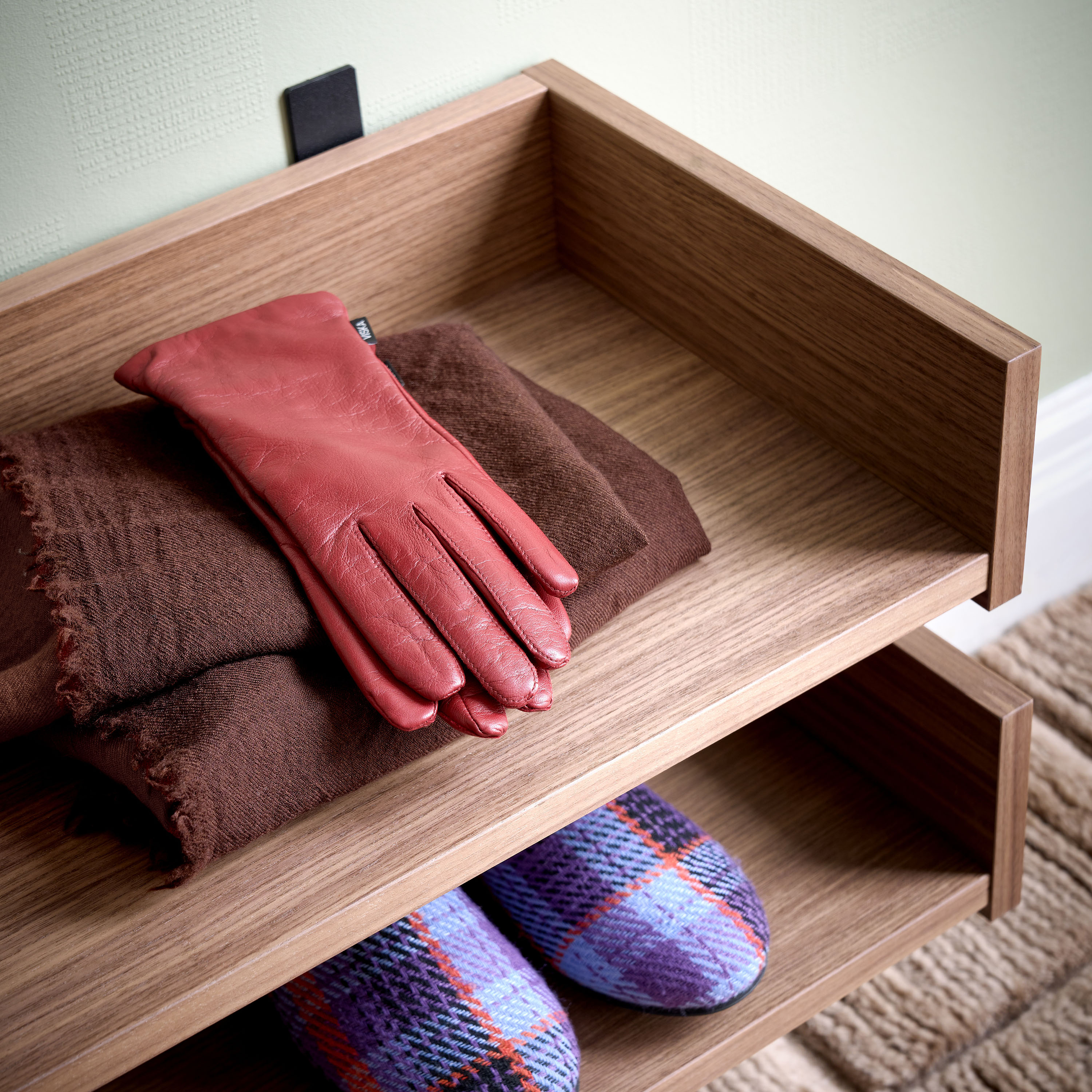 Maze Gentle Schuhregal Walnuss