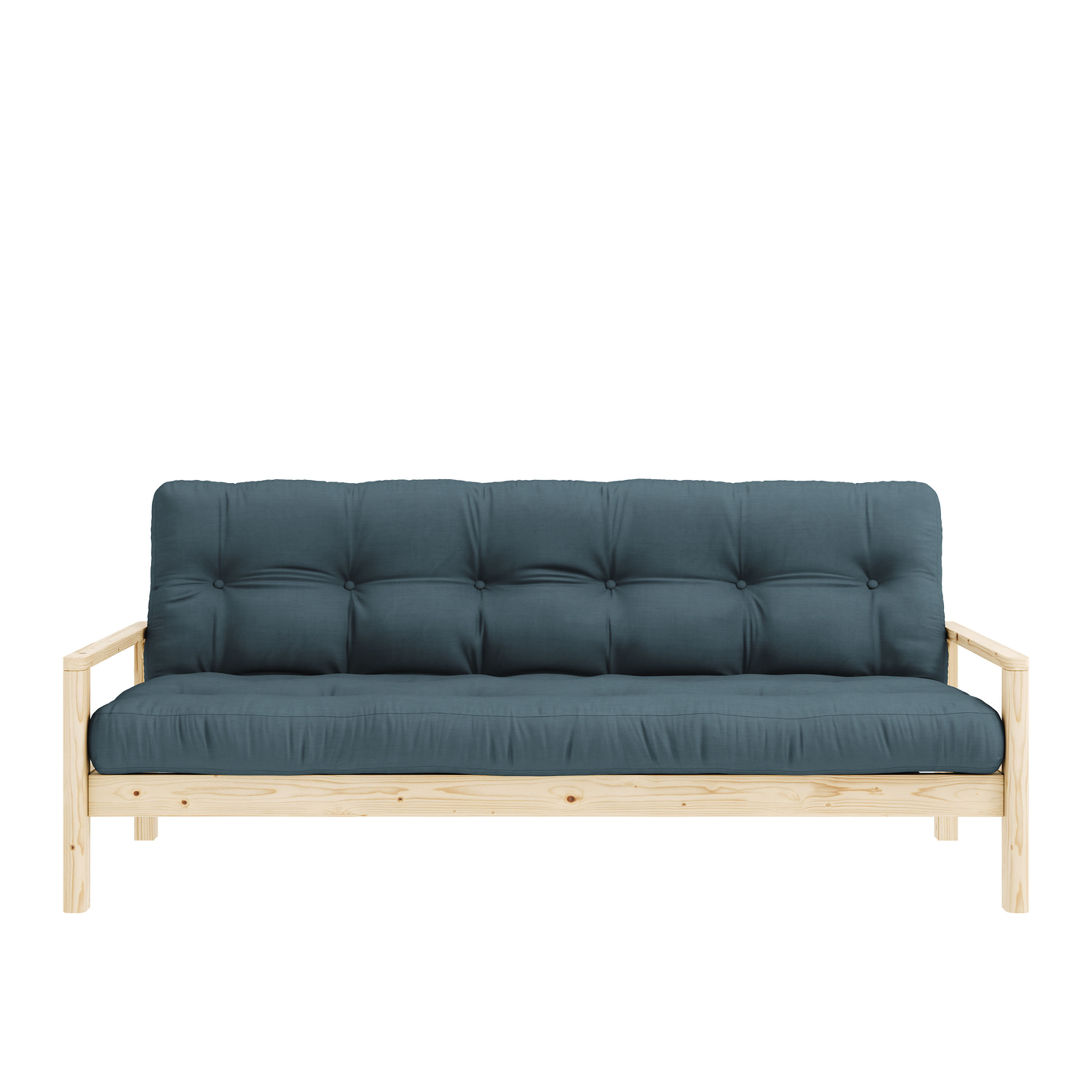 Karup Design Knob Schlafsofa Natur/Petrolblau 130cm
