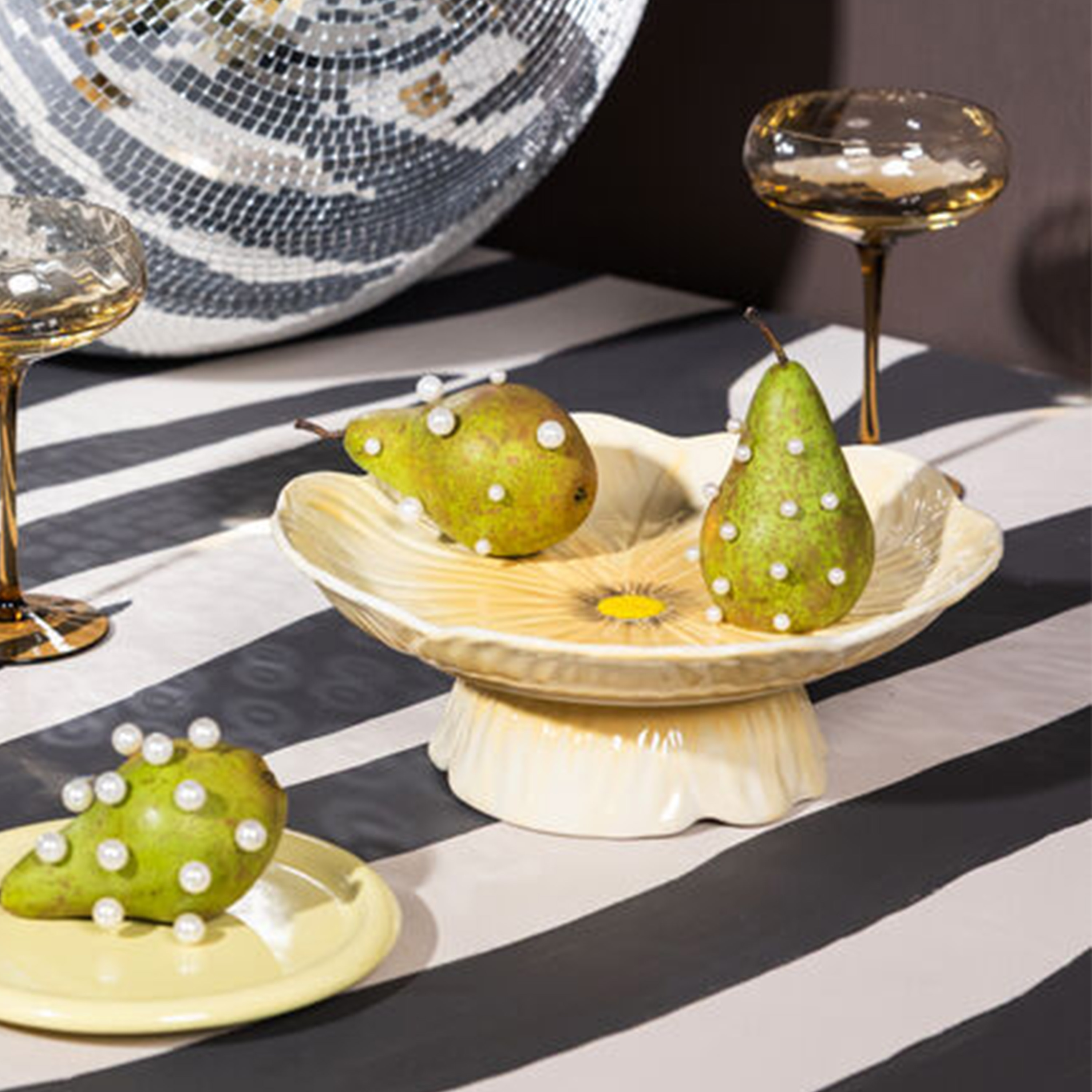 Byon Poppy Kuchenplatte Beige Ø26