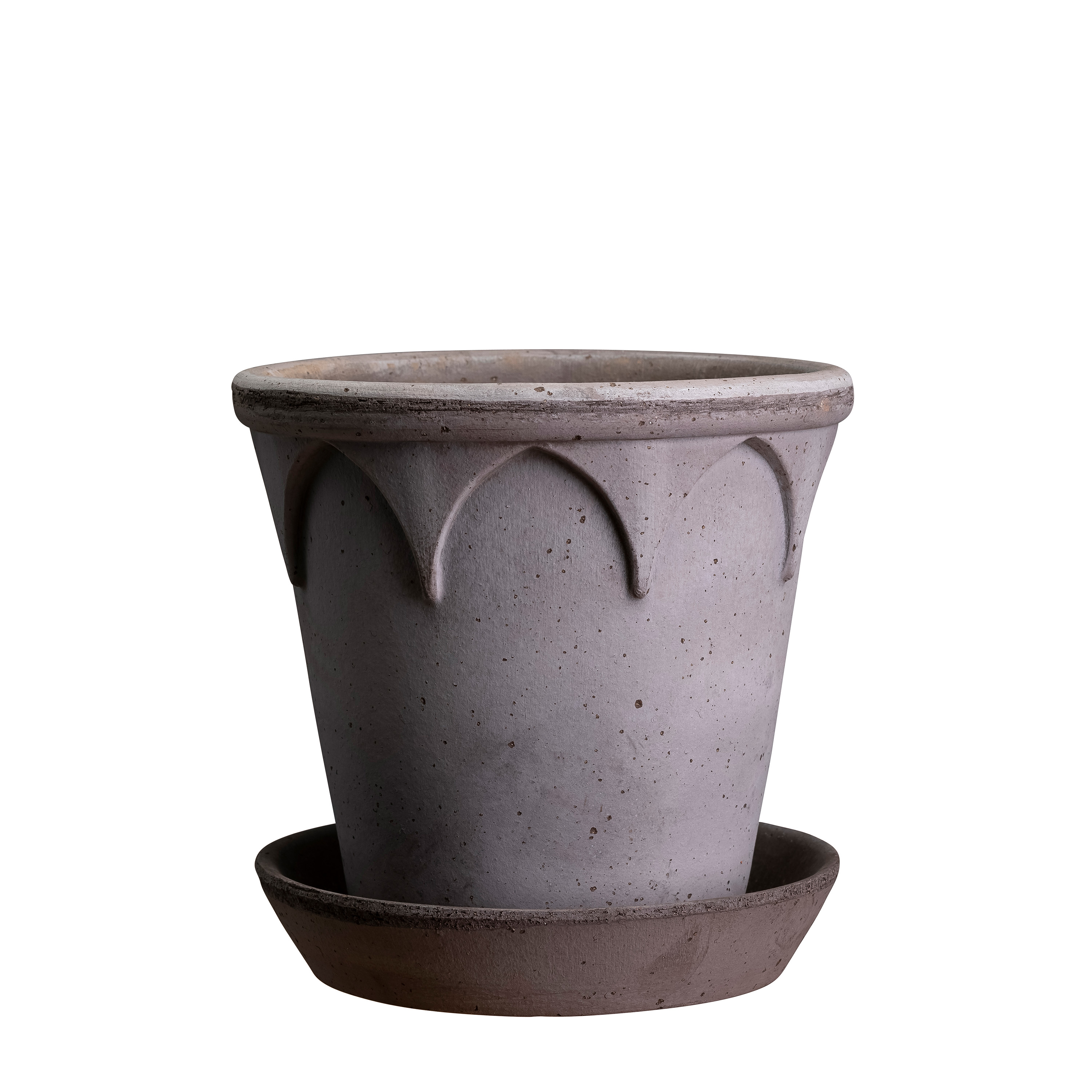Elizabeth Kruka med fat Raw Grey Terracotta Ø21
