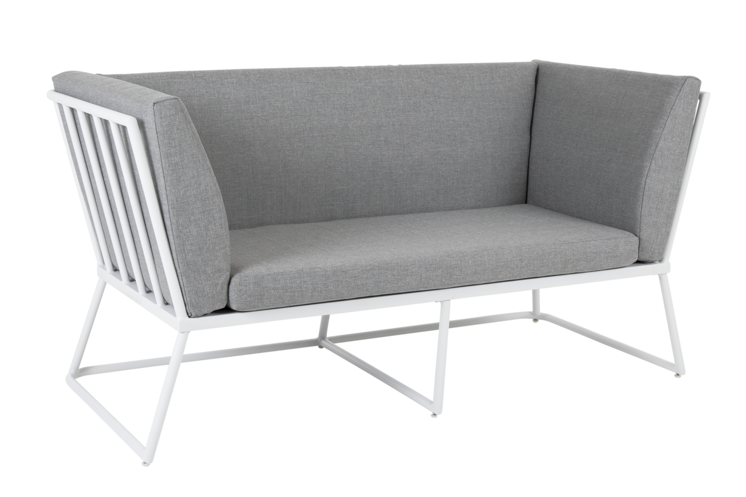Brafab - Vence 2-sits Soffa Vit/Pearl Grey