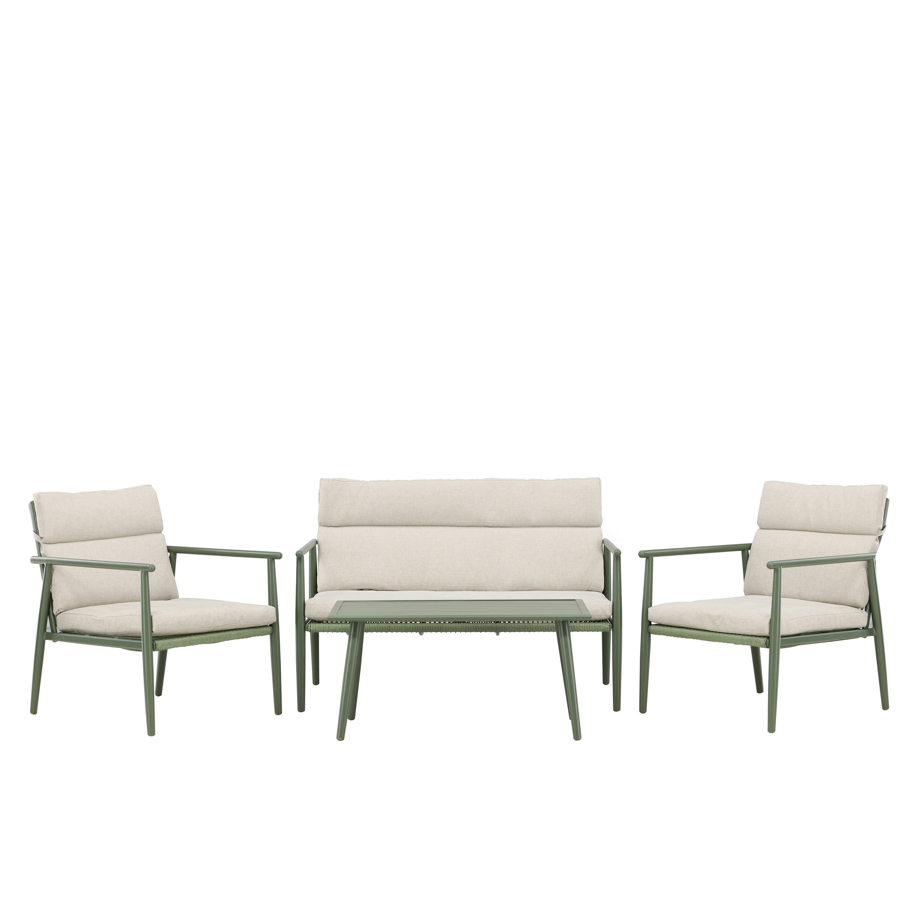 Venture Home - Mazzaro Loungeset Green/Beige - Grön