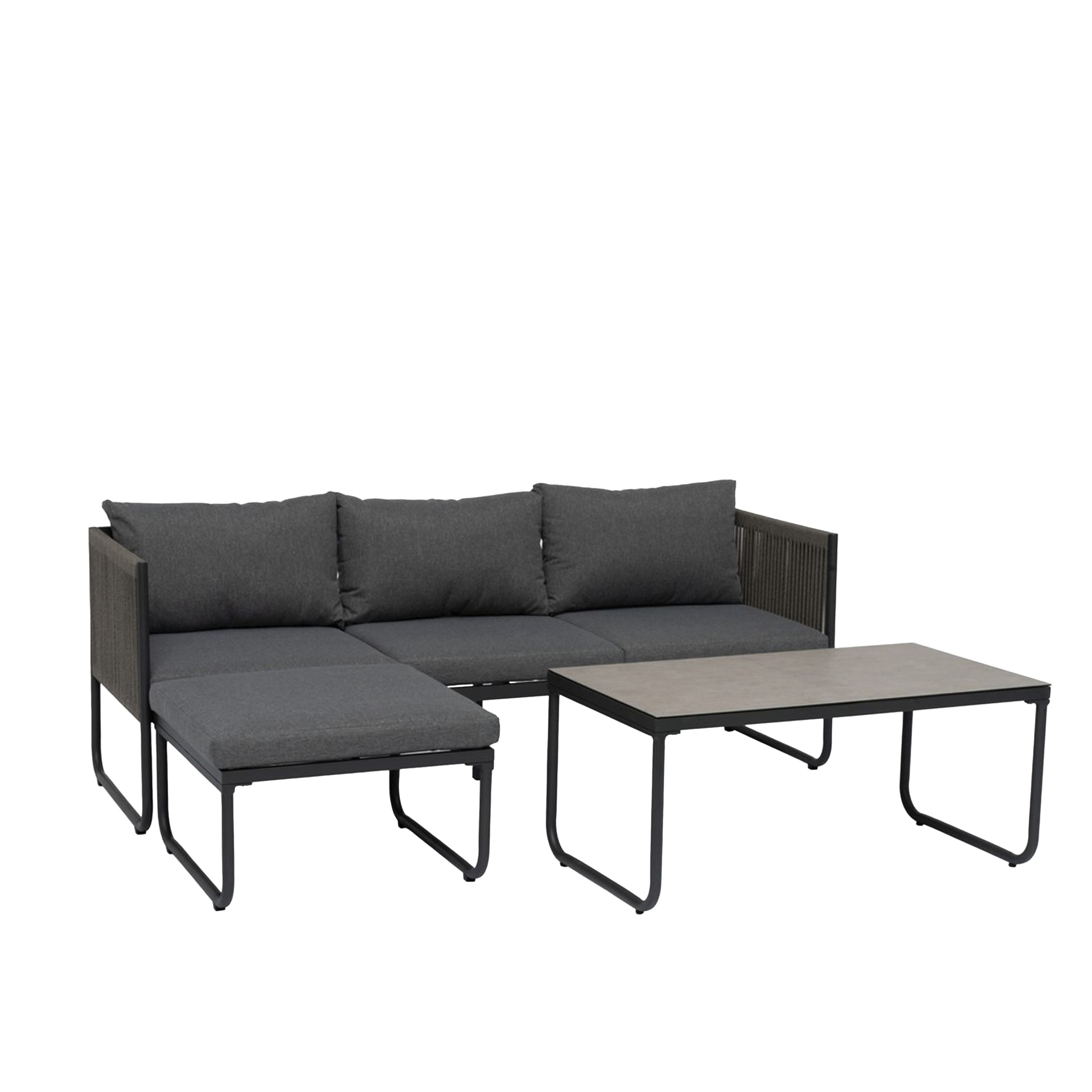 Hamnborg Loungegruppe Grå