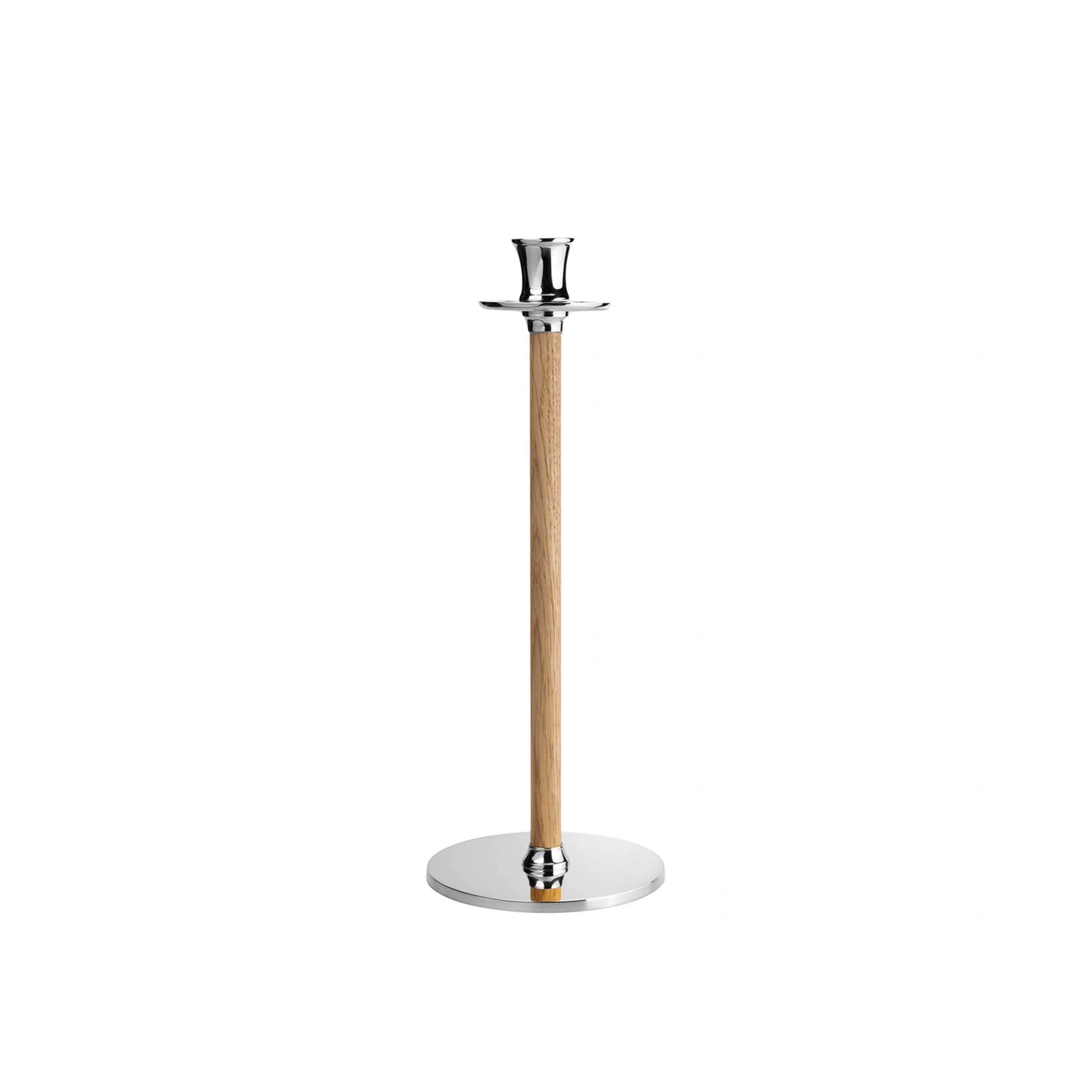 Alto Basso Ljusstake Silver/White pigmented 40cm