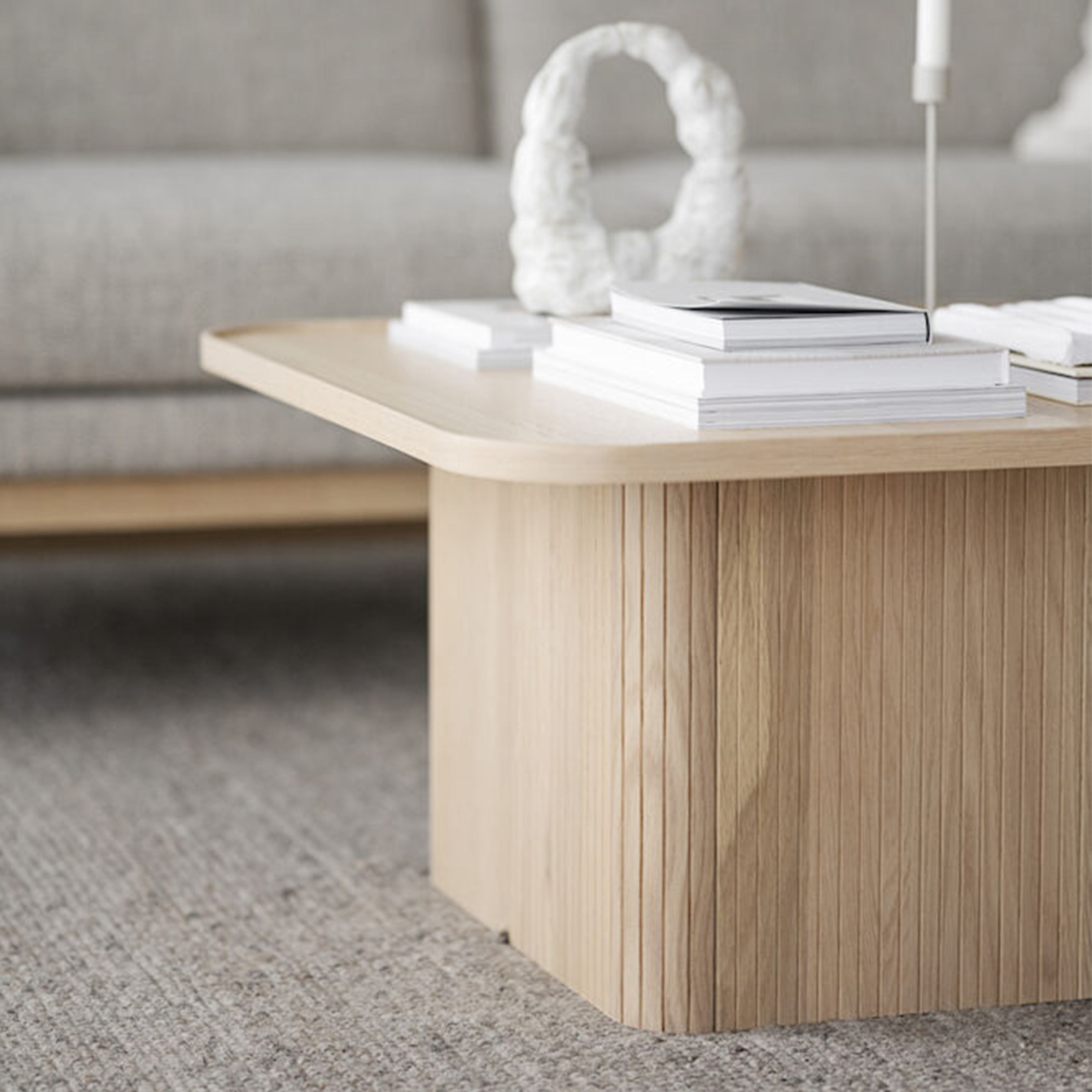 Rowico Home Sullivan Couchtisch Weißpigmentierte Eiche 60x60cm