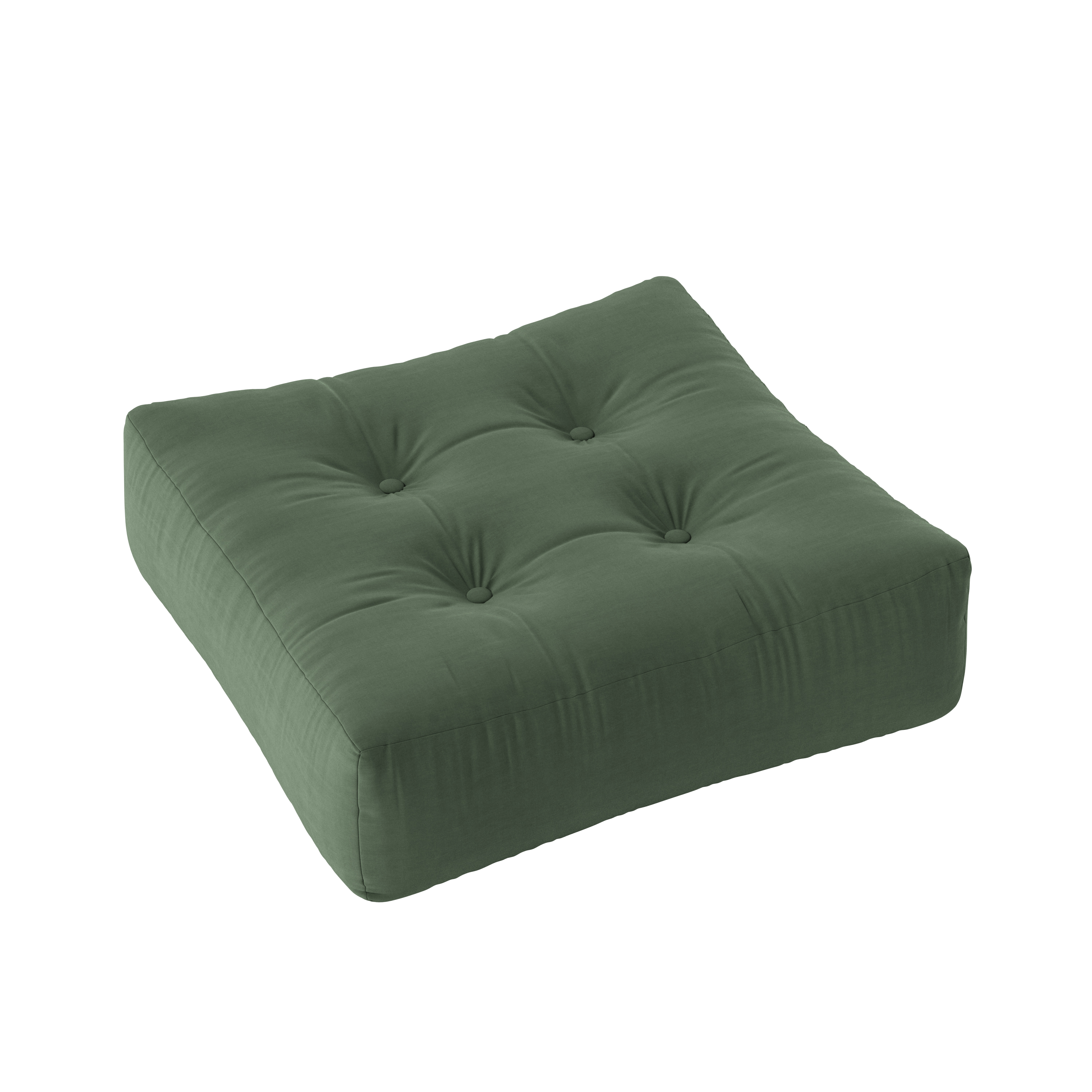 More Sittpuff Olive Green 70x70cm