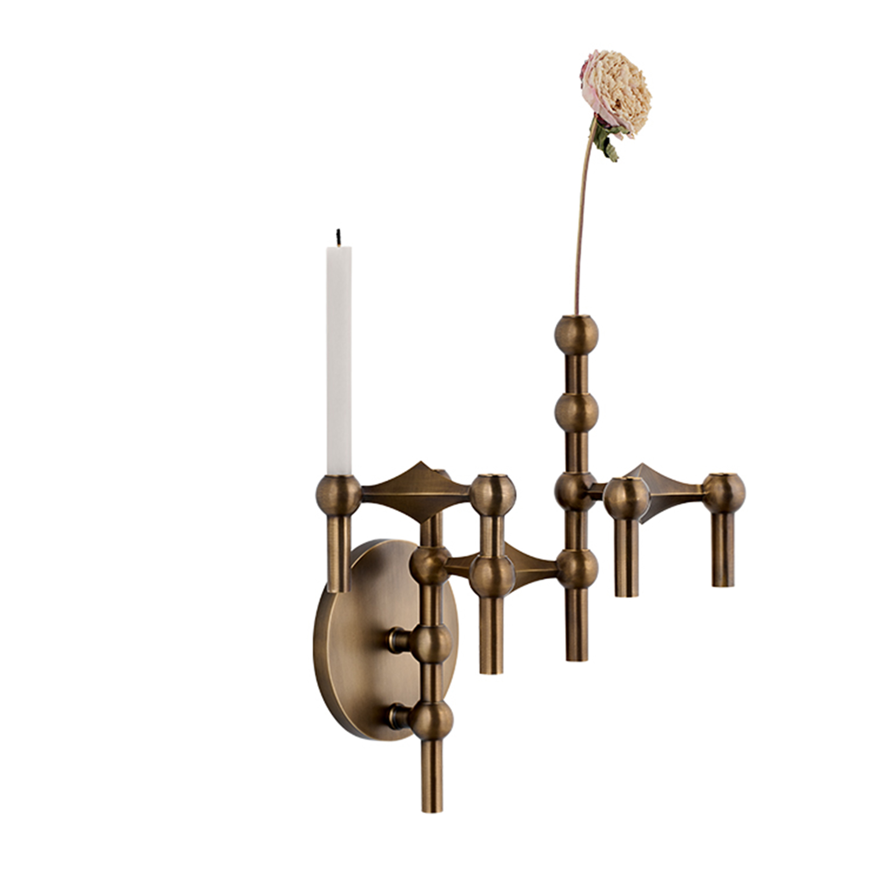 Stoff STOFF Nagel Väggljusstake Bronzed Brass