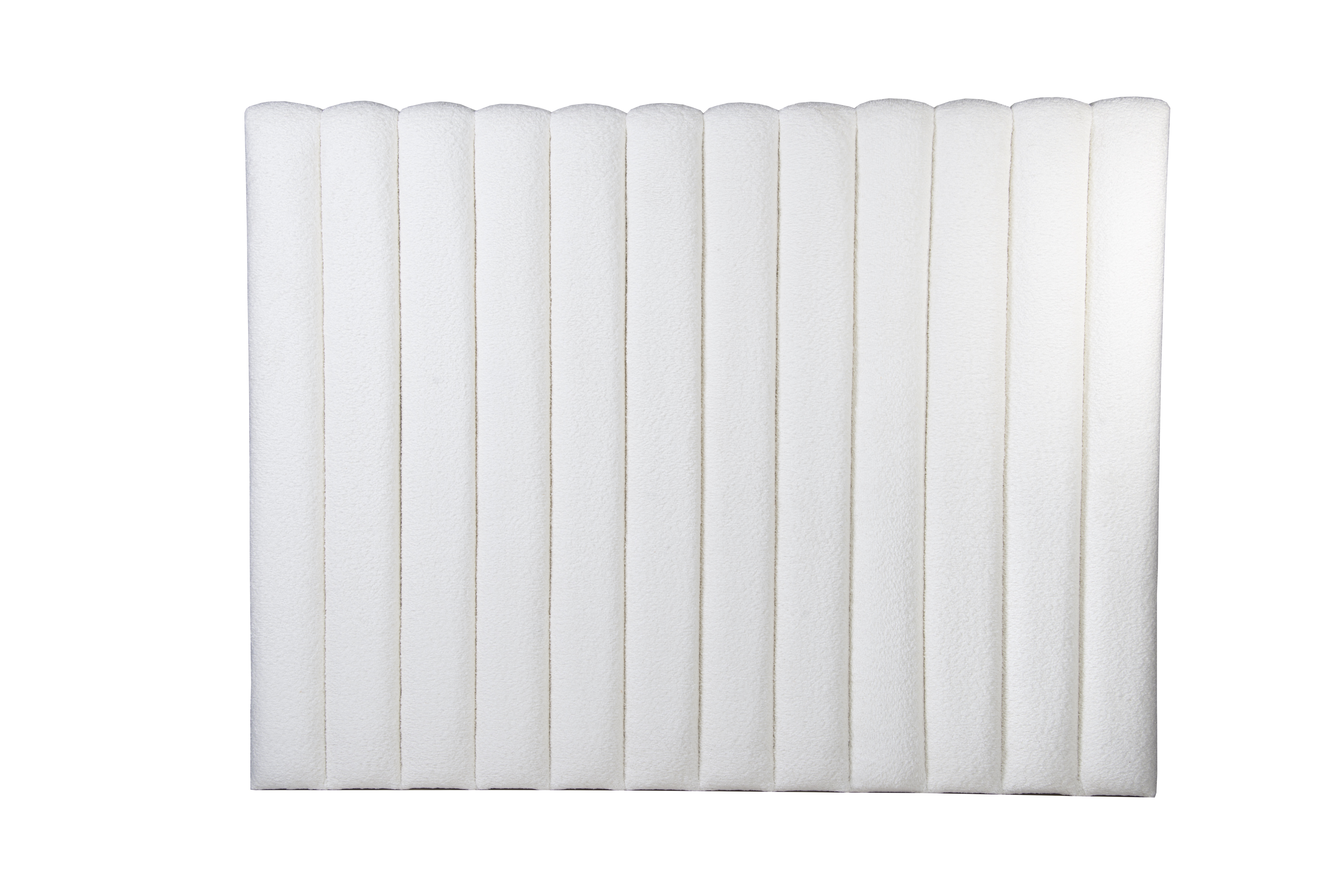 Sleepo Collection - Stella Kopfteil Weiß Bouclé 160cm - Kopfteil bett