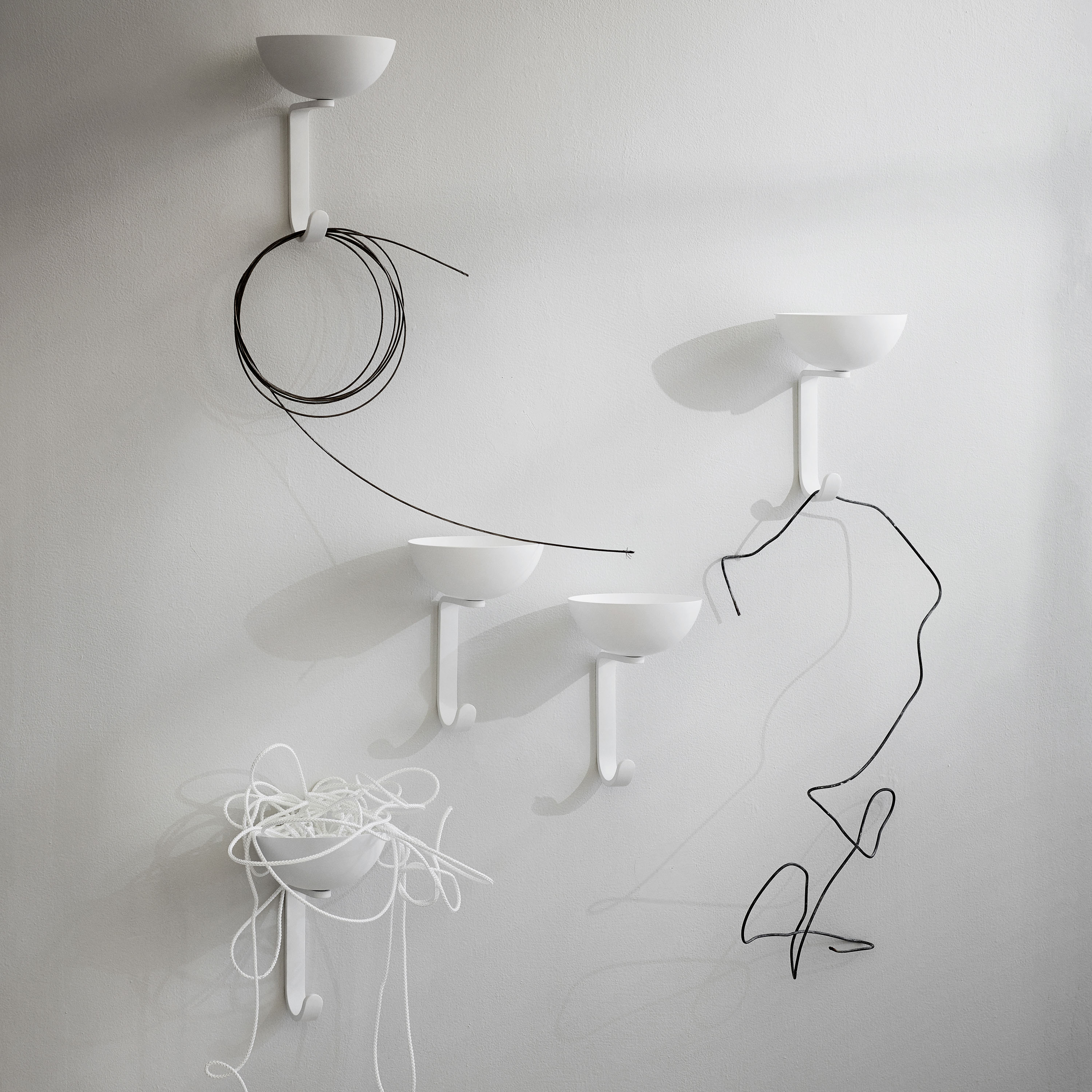 Northern Nest Väggkrok White Matt