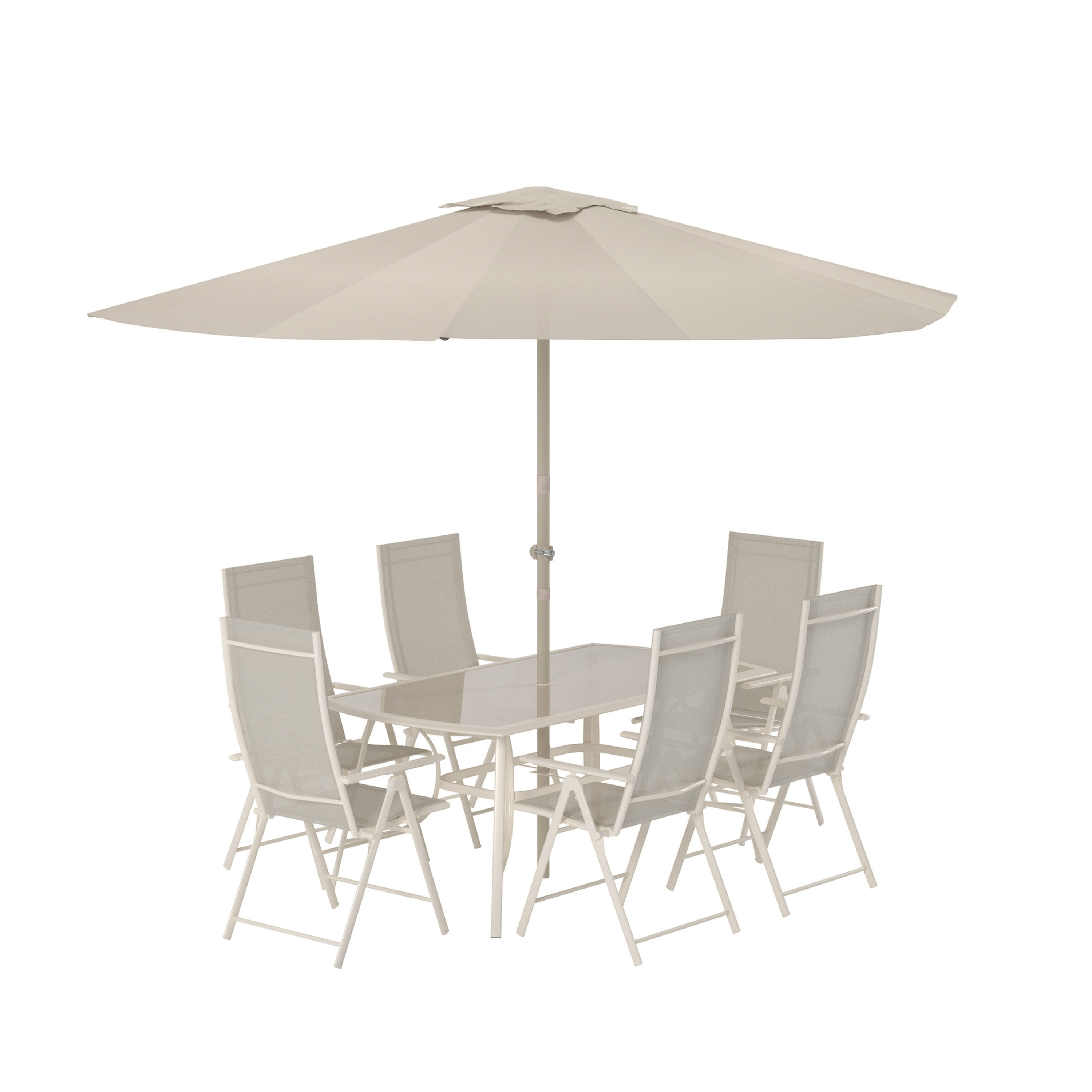 Venture Home Brekki Matgrupp Beige inkl. parasoll