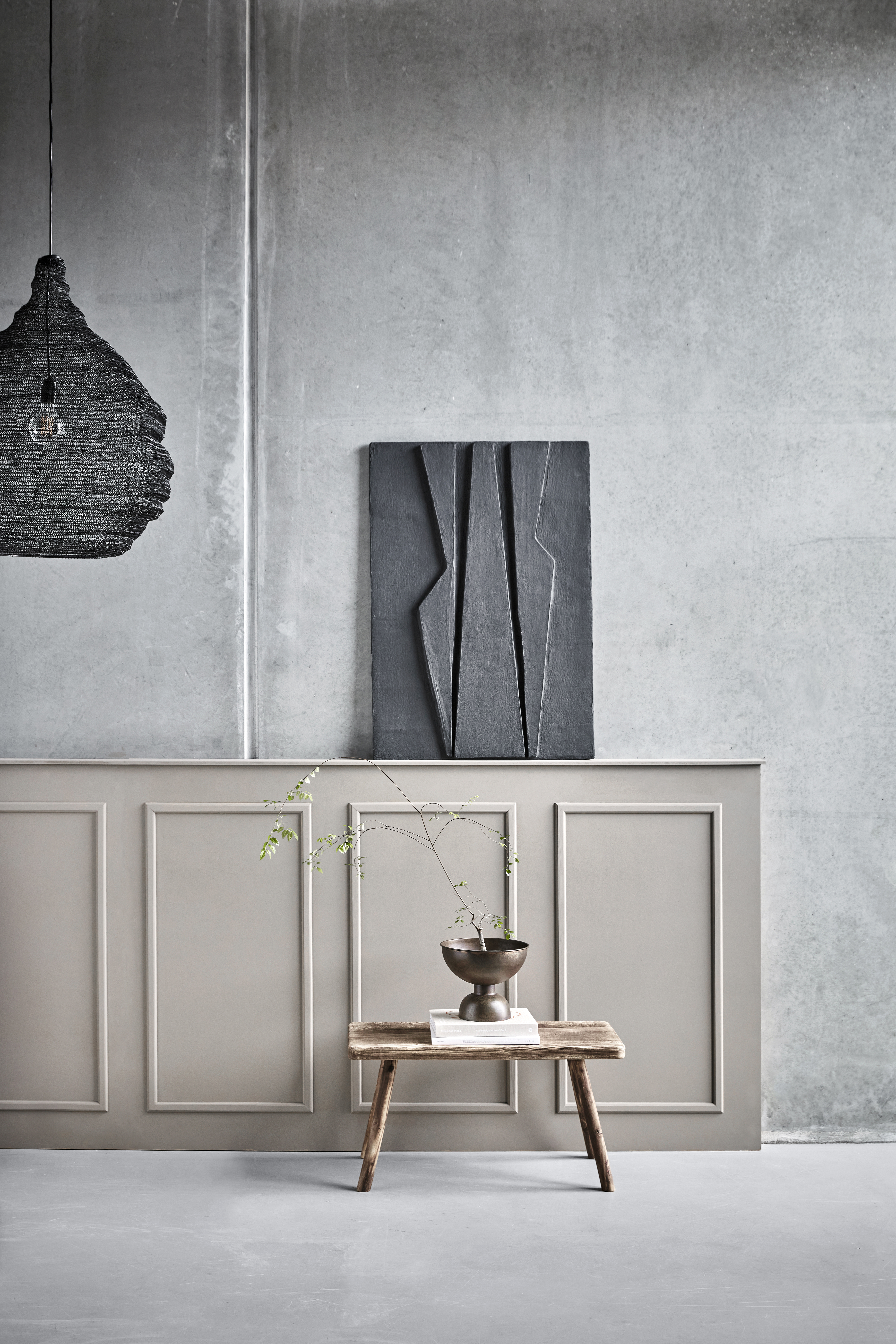 House Doctor Machie Taulu Musta 70x100